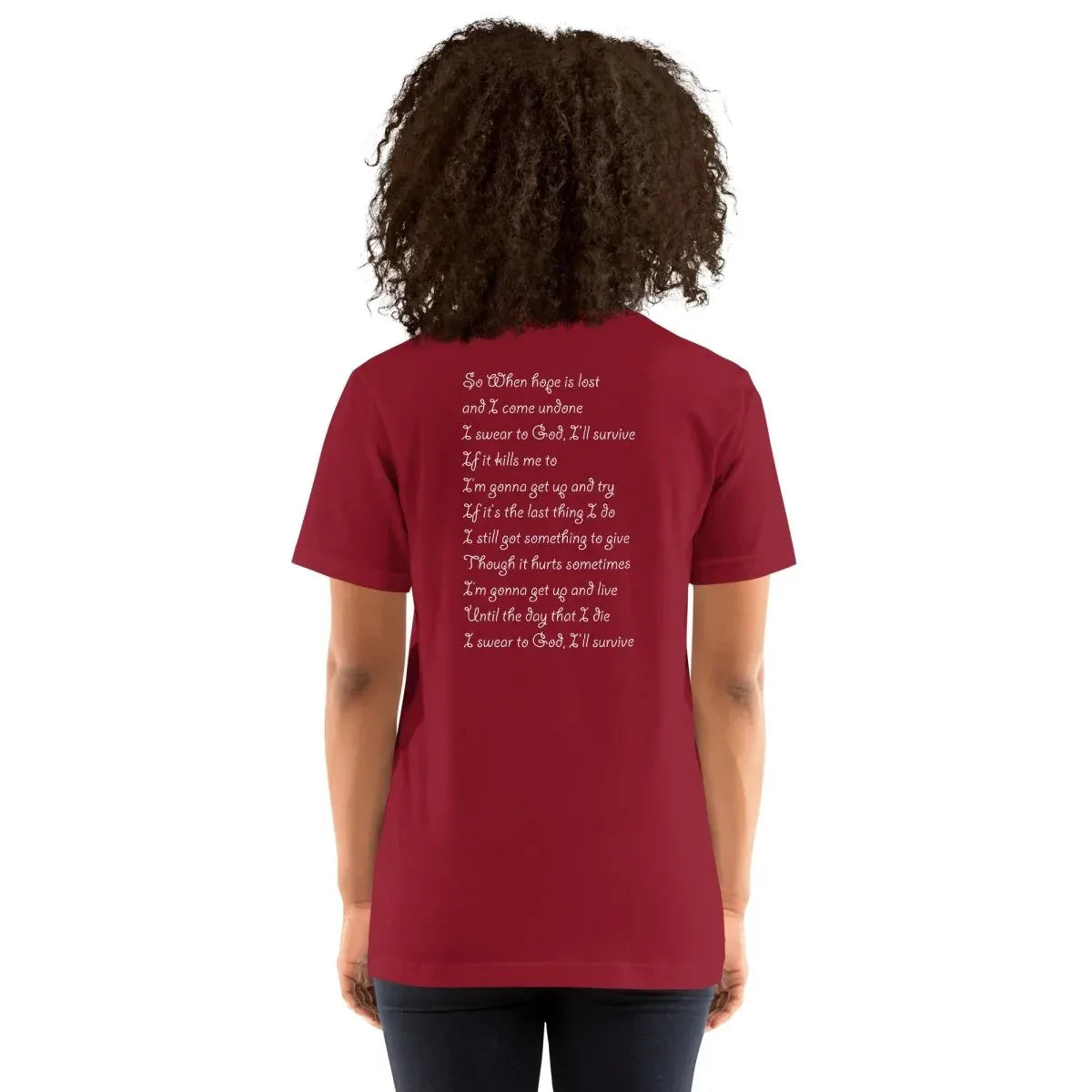Lewis Capaldi "Survive" Lyric T-Shirt - Unisex Comfort Tee alcyone213k
