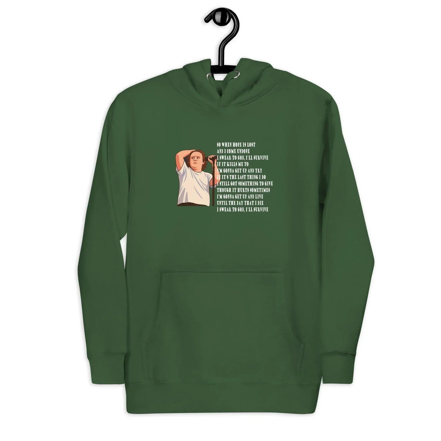 Lewis Capaldi "Survive" Lyrics Hoodie - Sustainable Unisex Sweatshirt alcyone213k