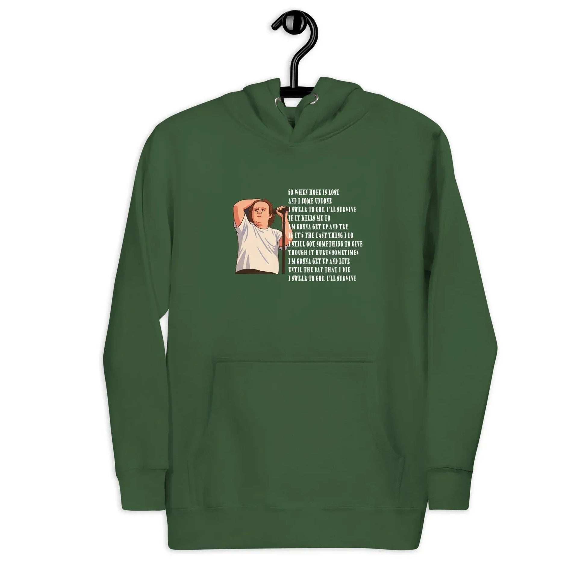 Lewis Capaldi "Survive" Lyrics Hoodie - Sustainable Unisex Sweatshirt alcyone213k