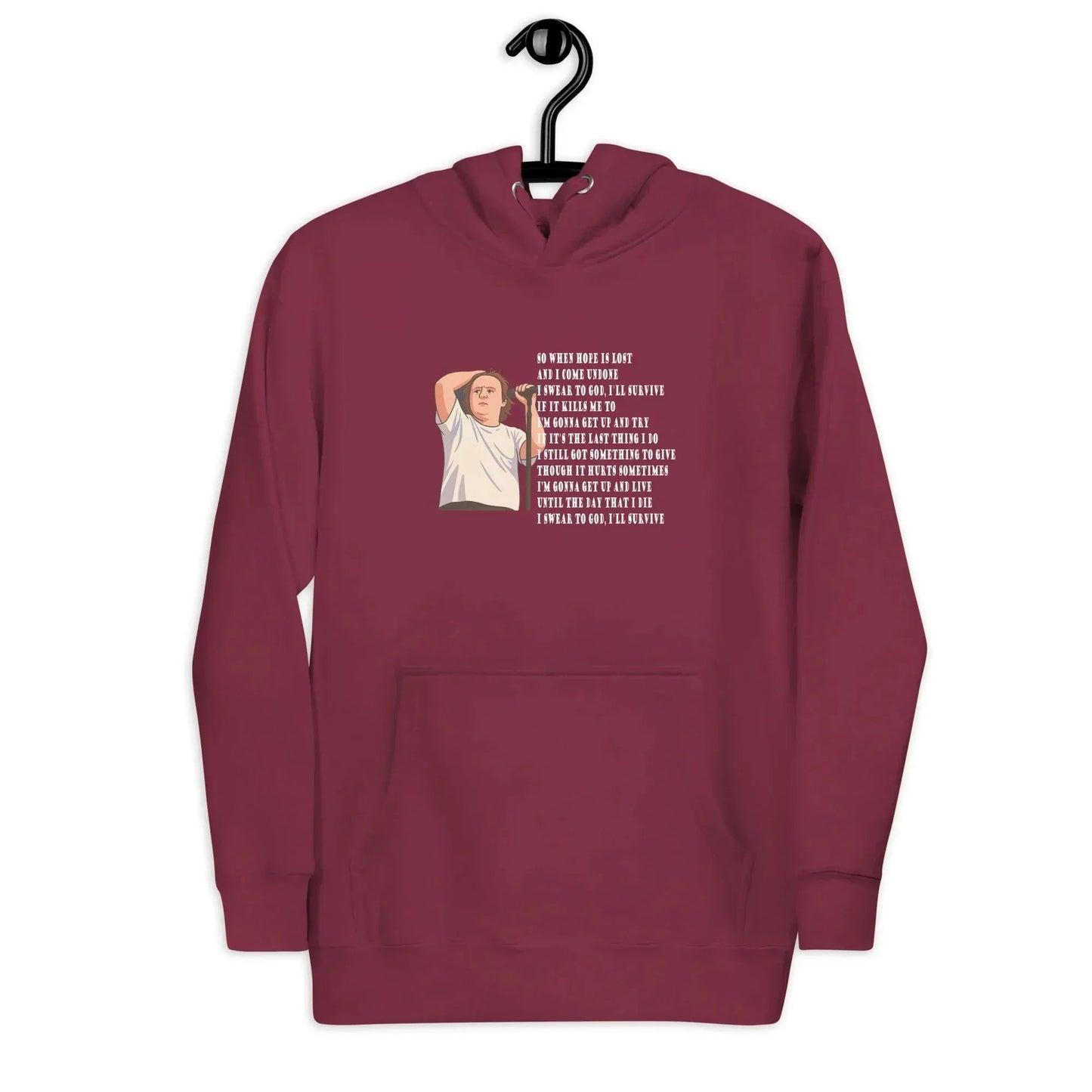 Lewis Capaldi "Survive" Lyrics Hoodie - Sustainable Unisex Sweatshirt alcyone213k