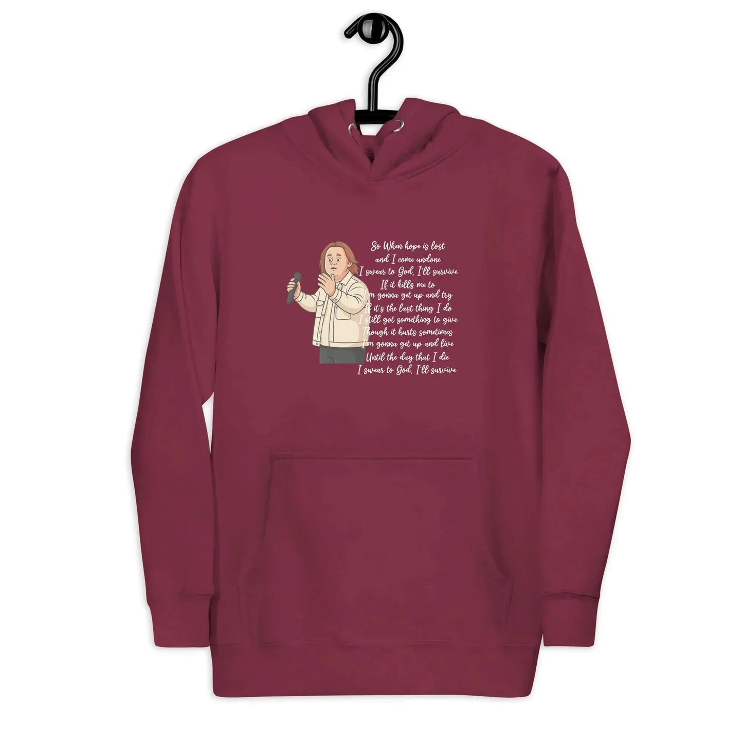 Lewis Capaldi "Survive" Lyrics Hoodie – Unisex Cotton Blend Fan Merch alcyone213k