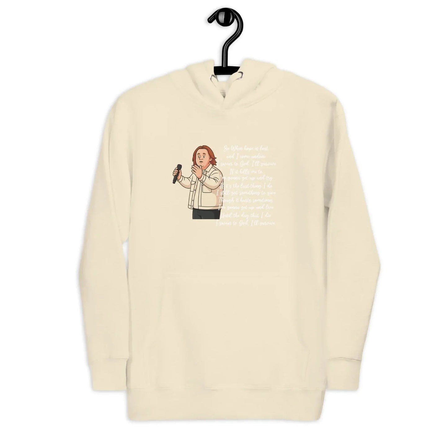 Lewis Capaldi "Survive" Lyrics Hoodie – Unisex Cotton Blend Fan Merch alcyone213k
