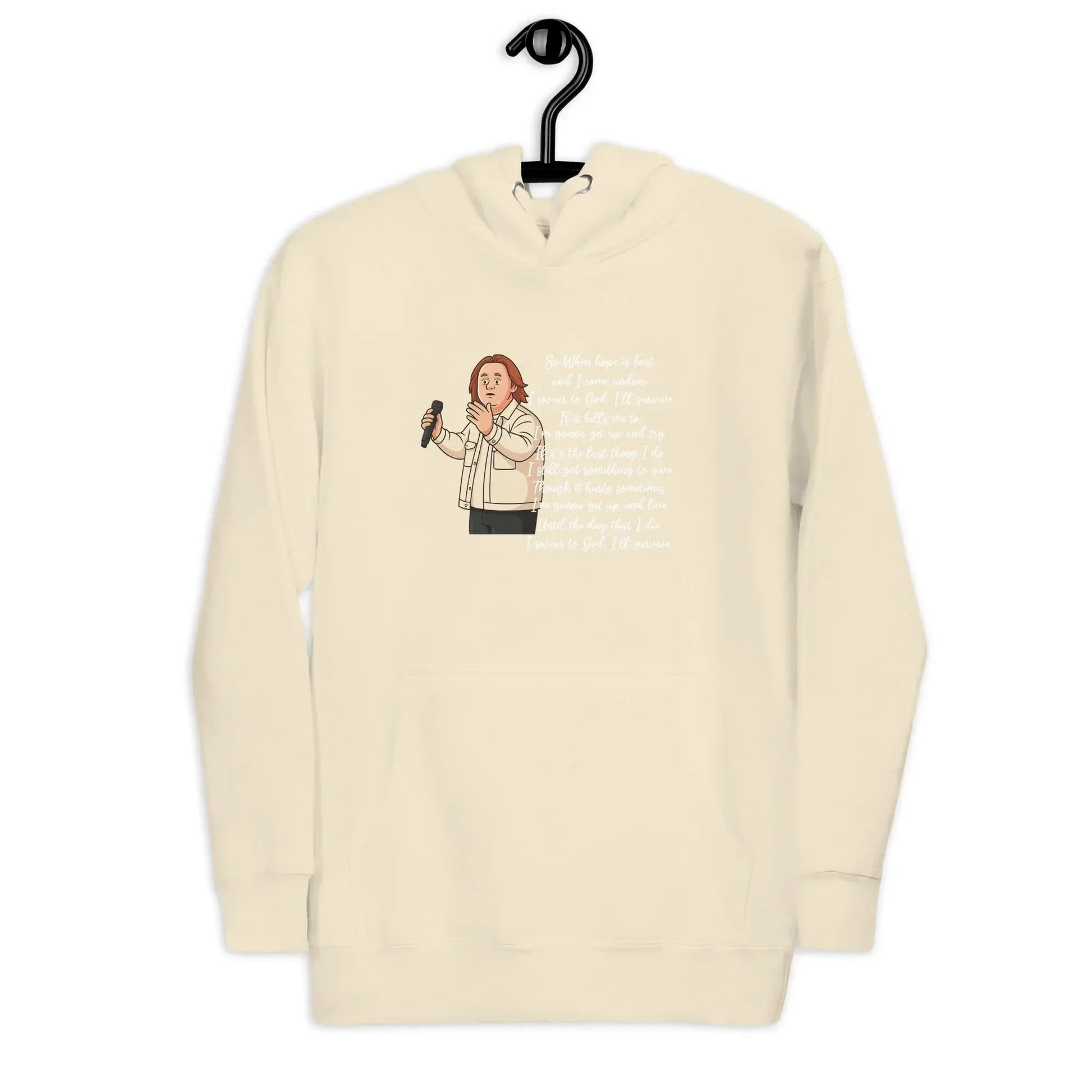 Lewis Capaldi "Survive" Lyrics Hoodie – Unisex Cotton Blend Fan Merch alcyone213k