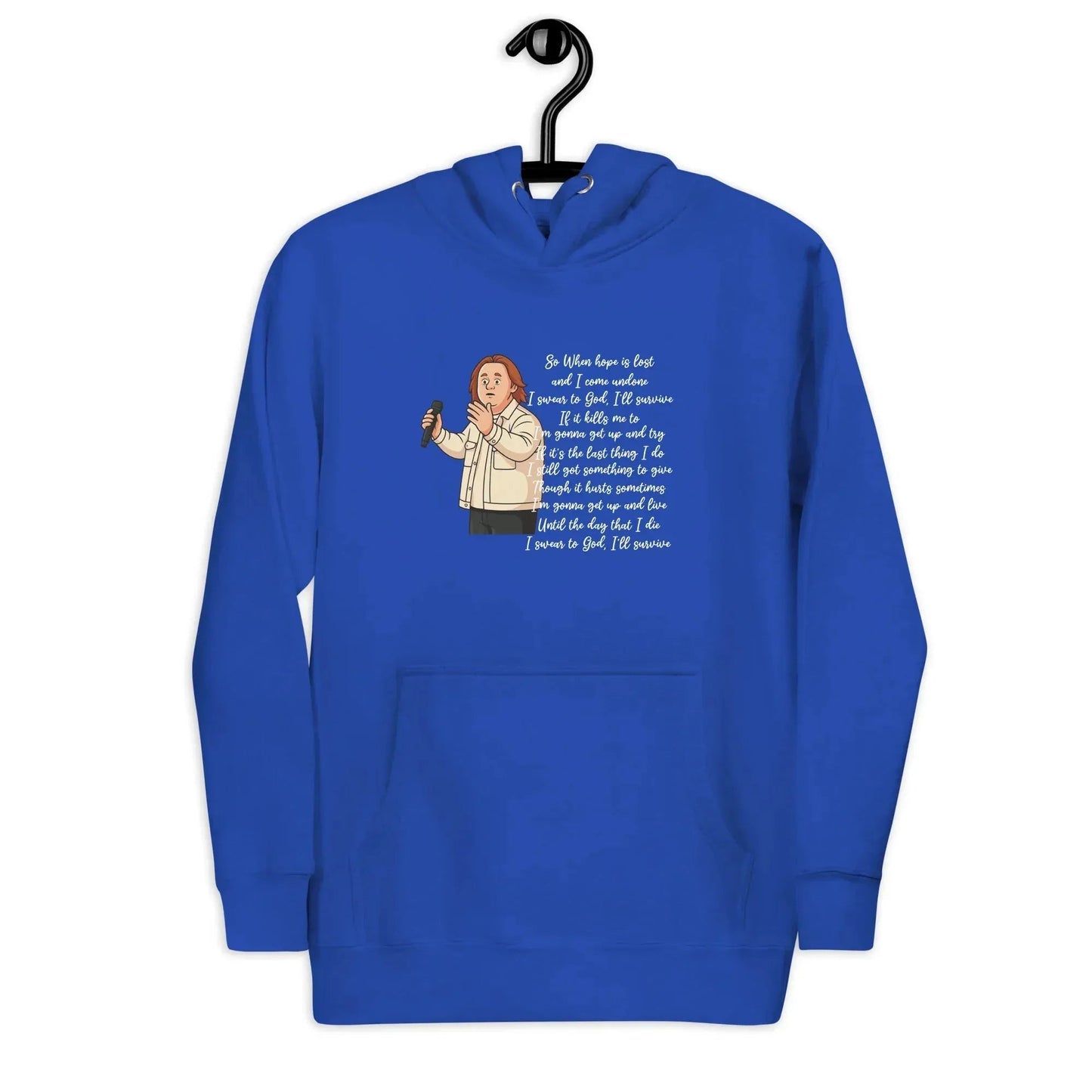Lewis Capaldi "Survive" Lyrics Hoodie – Unisex Cotton Blend Fan Merch alcyone213k