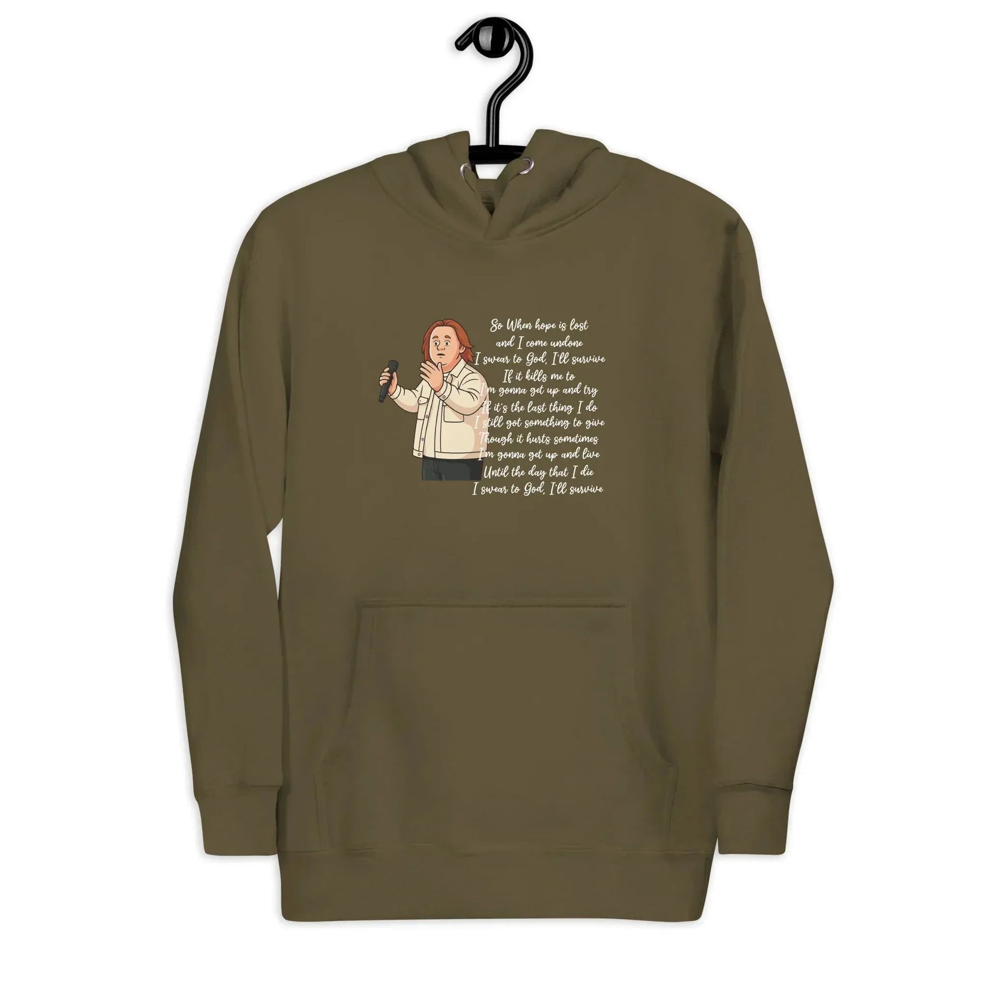 Lewis Capaldi "Survive" Lyrics Hoodie – Unisex Cotton Blend Fan Merch alcyone213k