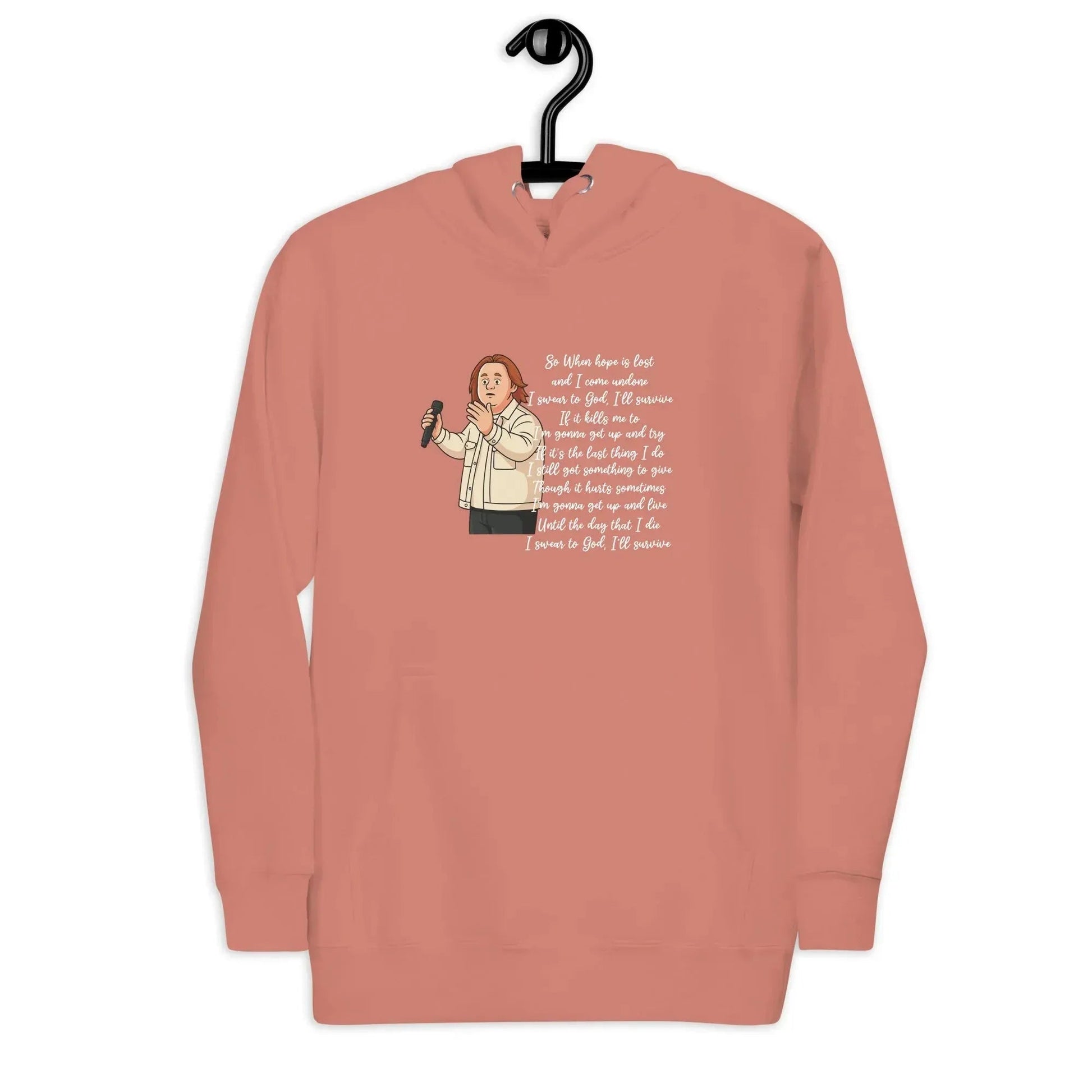 Lewis Capaldi "Survive" Lyrics Hoodie – Unisex Cotton Blend Fan Merch alcyone213k