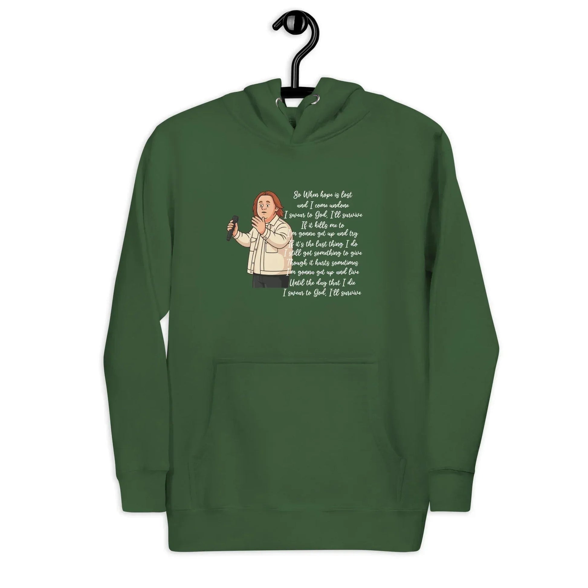 Lewis Capaldi "Survive" Lyrics Hoodie – Unisex Cotton Blend Fan Merch alcyone213k