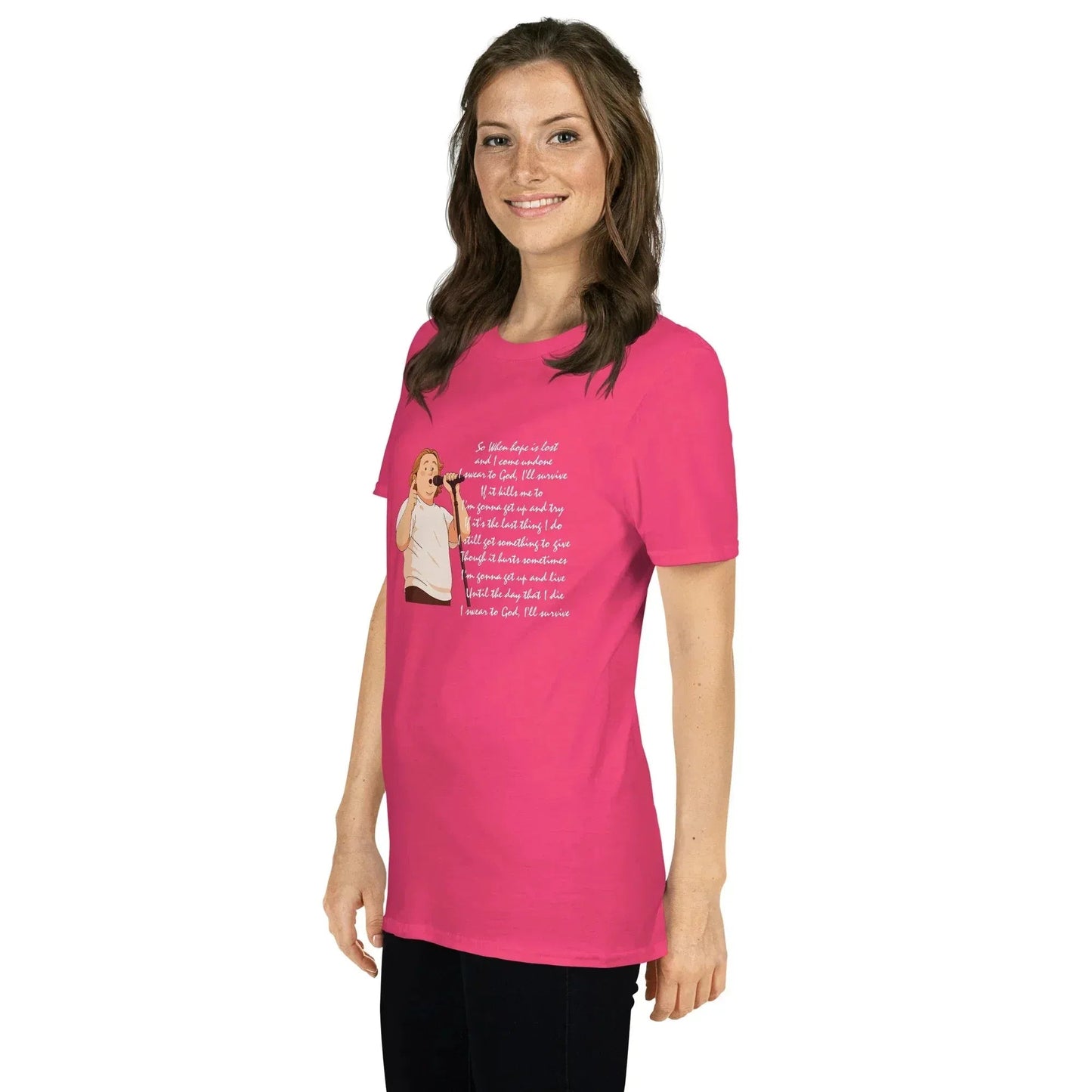 Lewis Capaldi Survive Lyrics Shirt - Unisex T-Shirt for Music Lovers, Soft & Comfortable alcyone213k