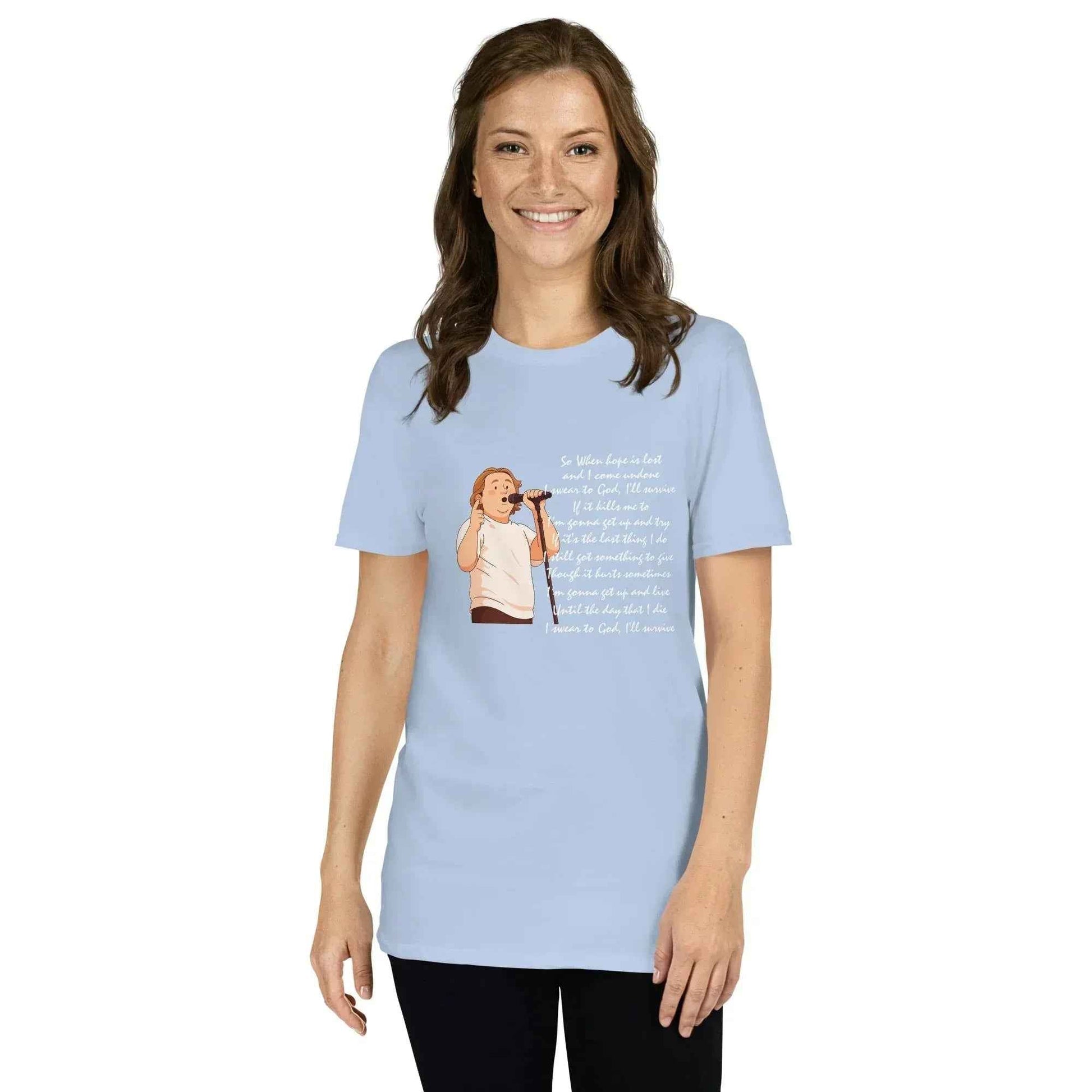 Lewis Capaldi Survive Lyrics Shirt - Unisex T-Shirt for Music Lovers, Soft & Comfortable alcyone213k