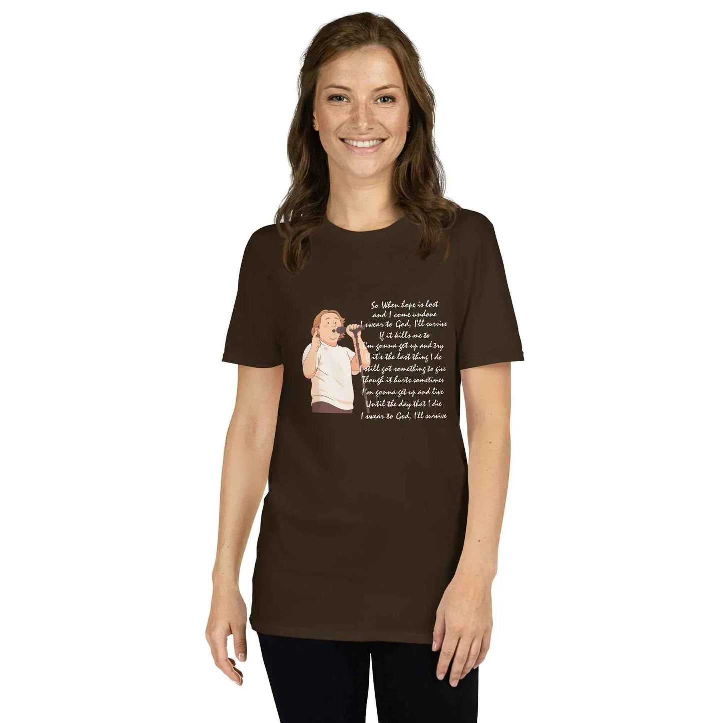 Lewis Capaldi Survive Lyrics Shirt - Unisex T-Shirt for Music Lovers, Soft & Comfortable alcyone213k