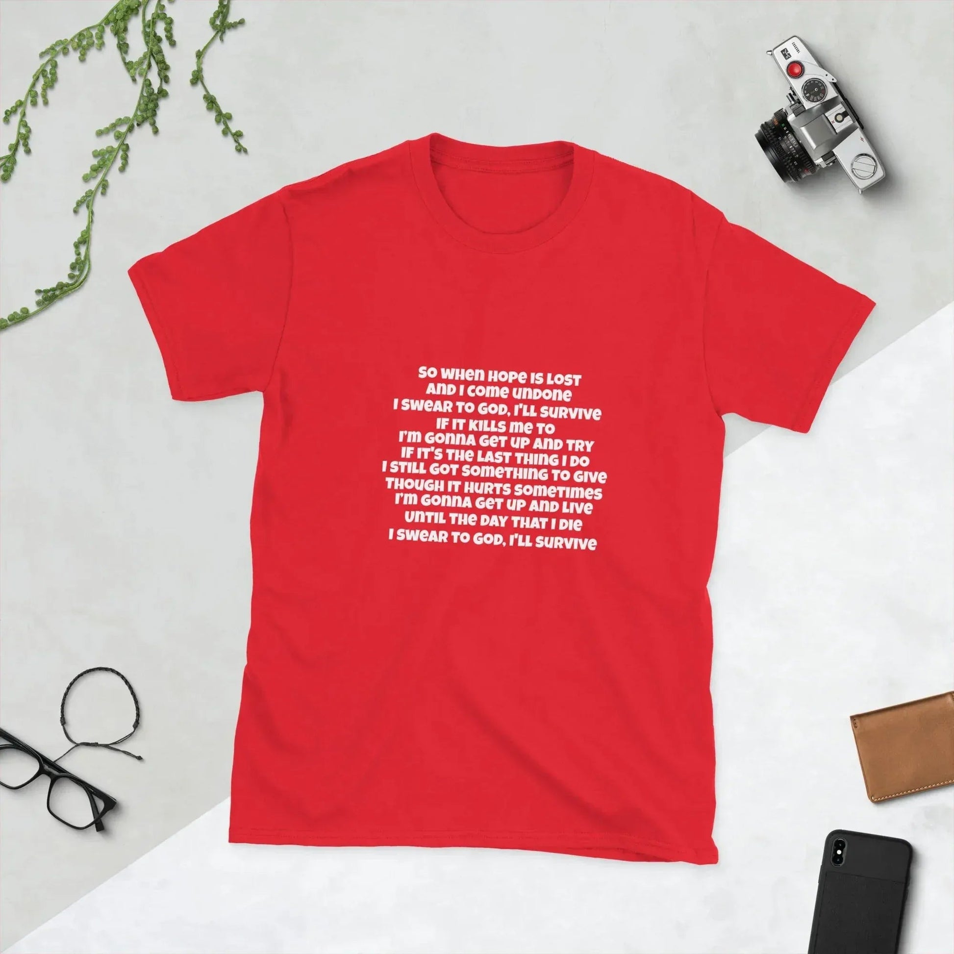Lewis Capaldi Survive Lyrics T-Shirt | Unisex Cotton Music Apparel alcyone213k