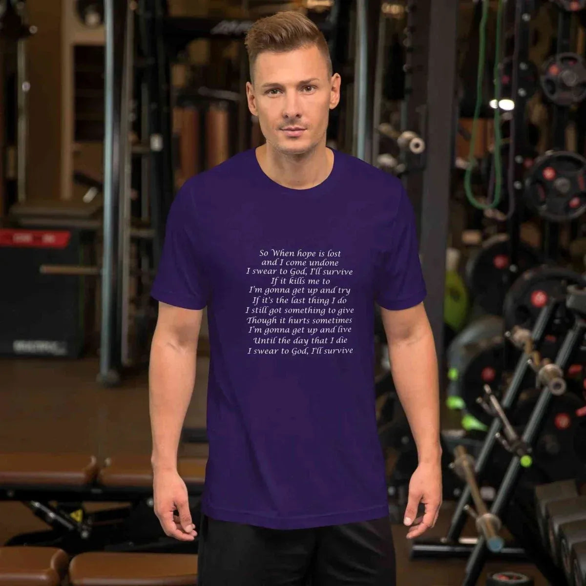 Lewis Capaldi Survive Lyrics T-Shirt – Unisex Cotton Music Apparel alcyone213k