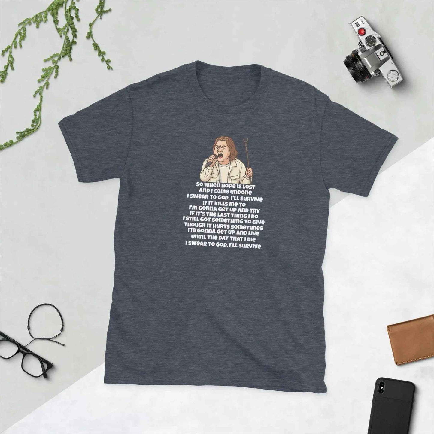 Lewis Capaldi Survive Lyrics T-Shirt | Unisex Cotton Blend Music Tee alcyone213k