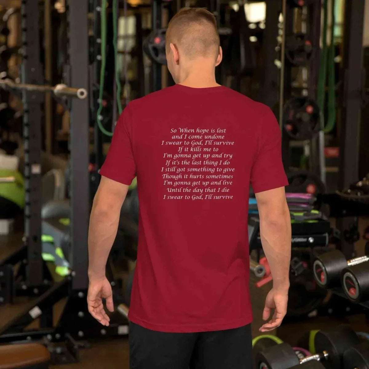 Lewis Capaldi Survive Lyrics T-Shirt – Unisex Cotton Music Apparel alcyone213k
