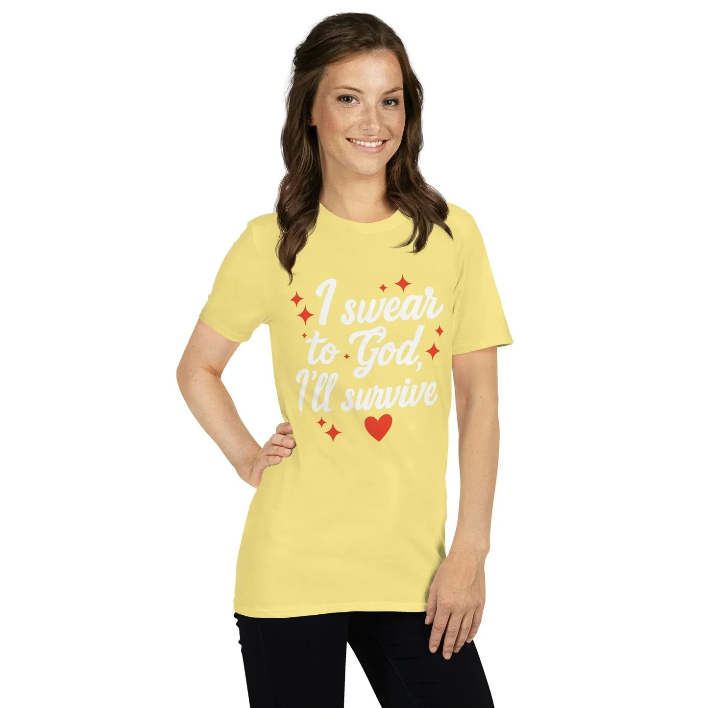 Lewis Capaldi Survive Lyrics T-Shirt | Unisex Cotton Graphic Tee alcyone213k