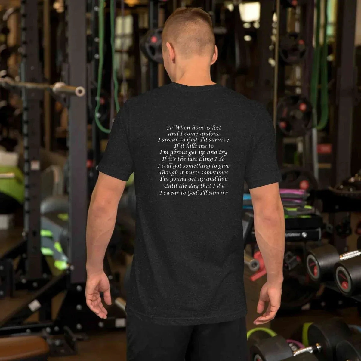 Lewis Capaldi Survive Lyrics T-Shirt – Unisex Cotton Music Apparel alcyone213k