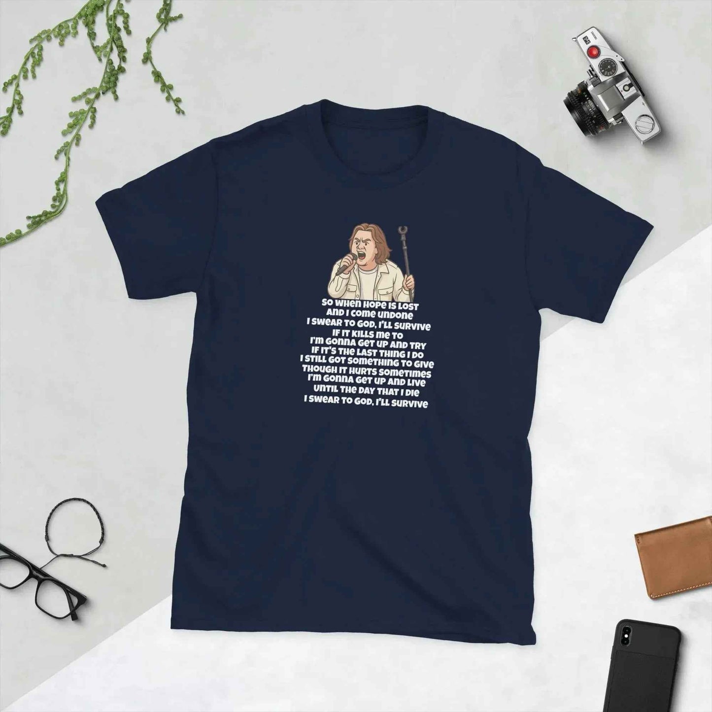 Lewis Capaldi Survive Lyrics T-Shirt | Unisex Cotton Blend Music Tee alcyone213k