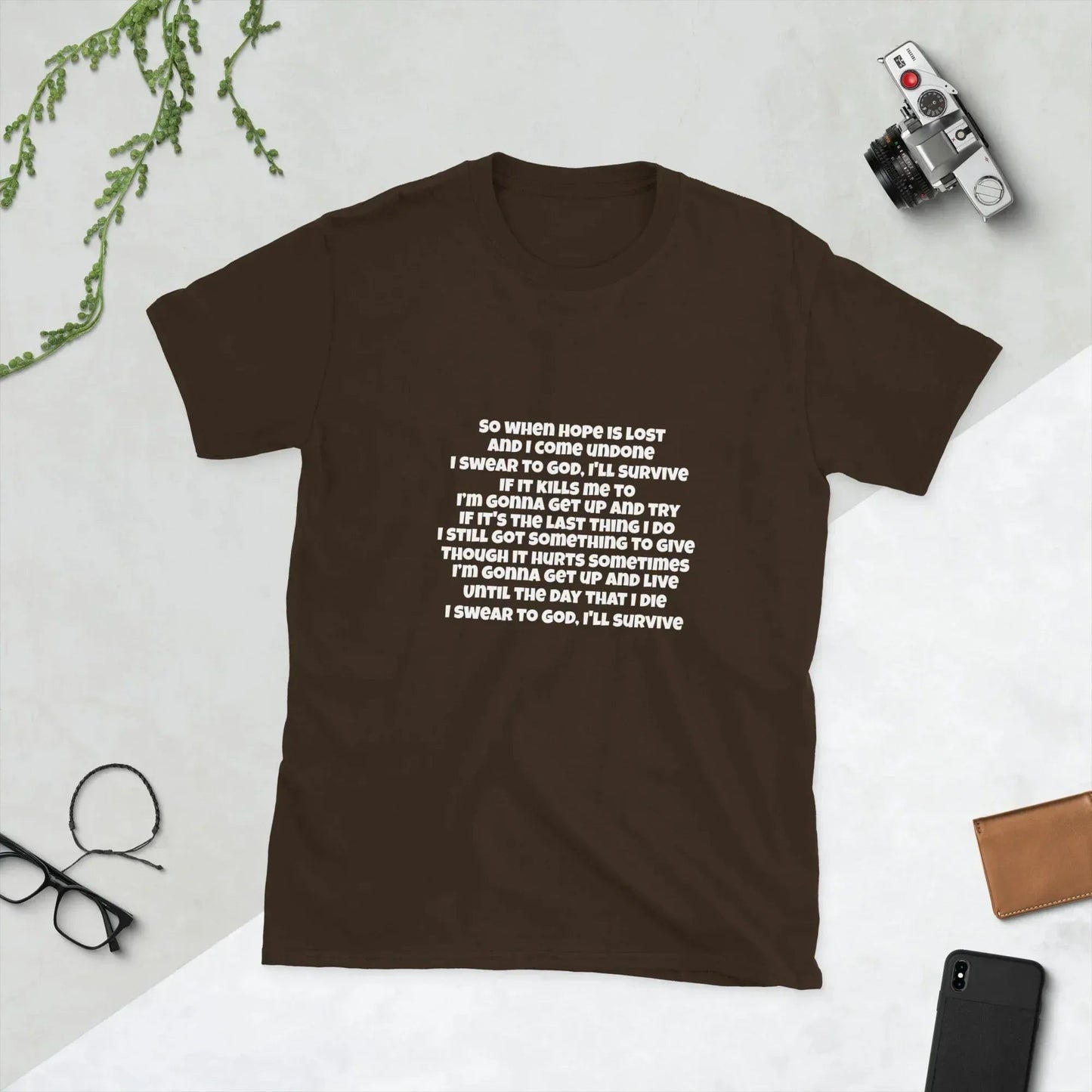 Lewis Capaldi Survive Lyrics T-Shirt | Unisex Cotton Music Apparel alcyone213k