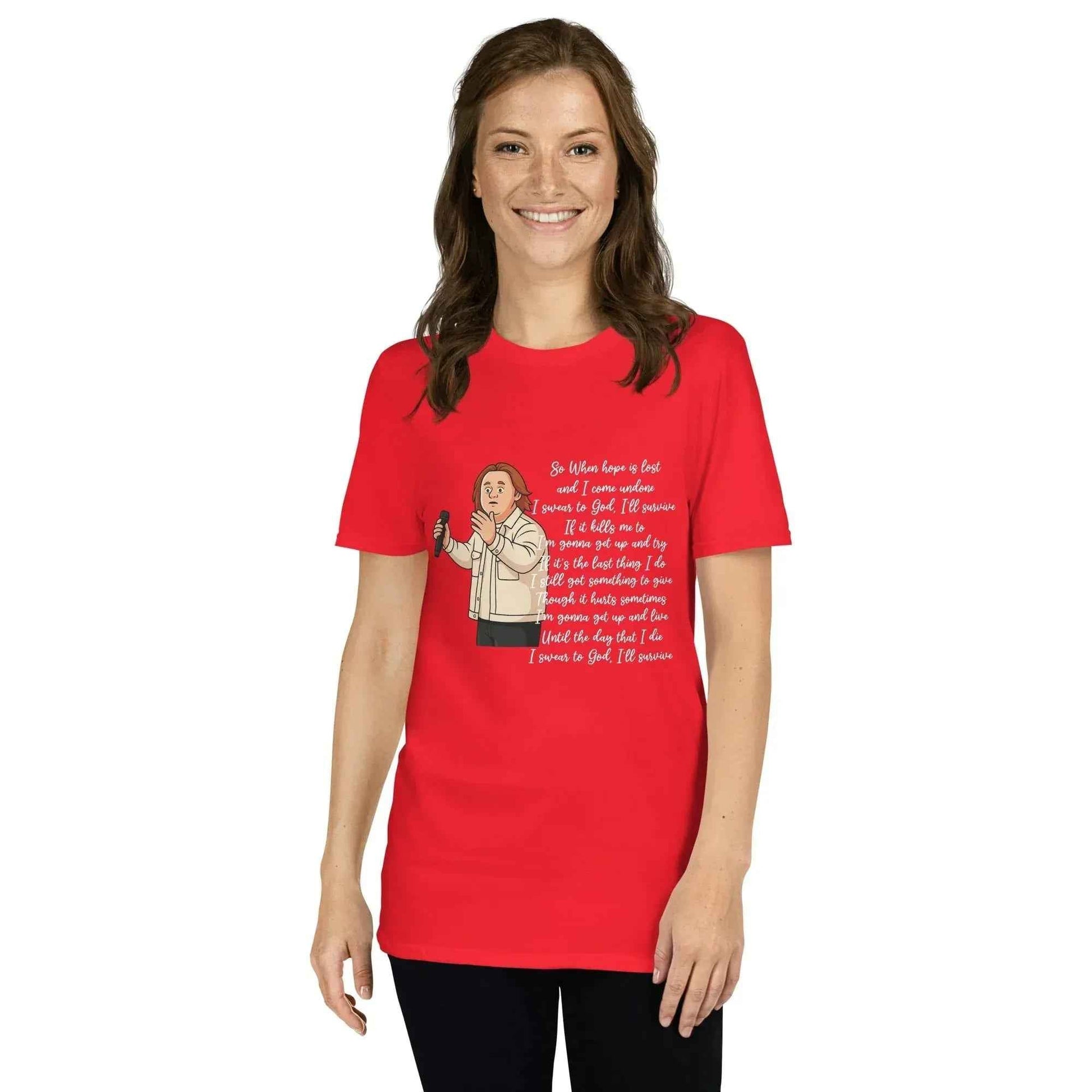 Lewis Capaldi Survive Lyrics T-Shirt – Unisex Cotton Blend alcyone213k