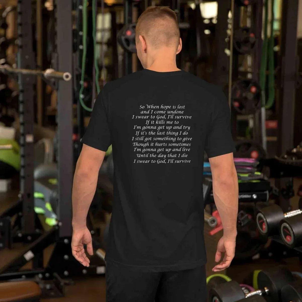 Lewis Capaldi Survive Lyrics T-Shirt – Unisex Cotton Music Apparel alcyone213k