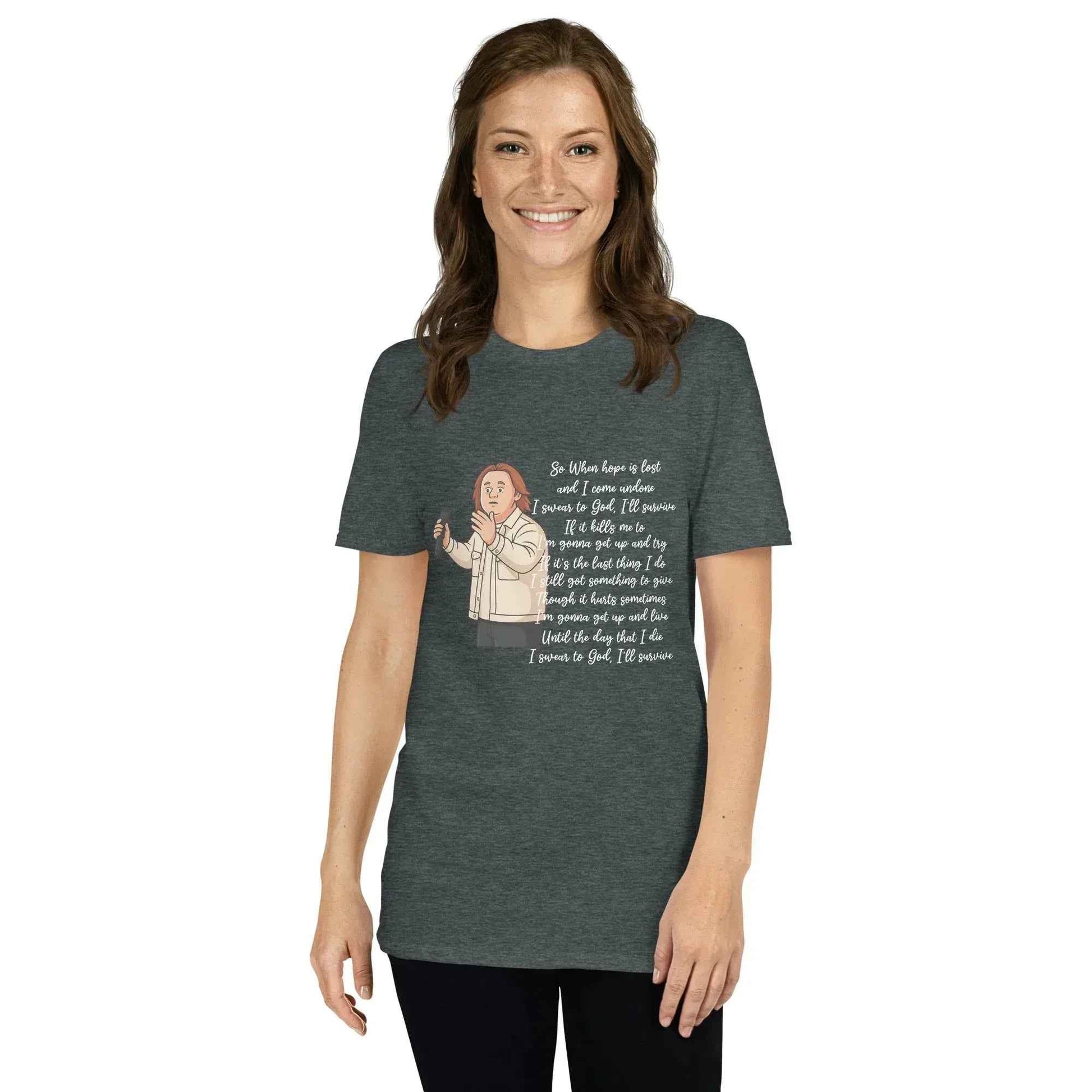 Lewis Capaldi Survive Lyrics T-Shirt – Unisex Cotton Blend alcyone213k