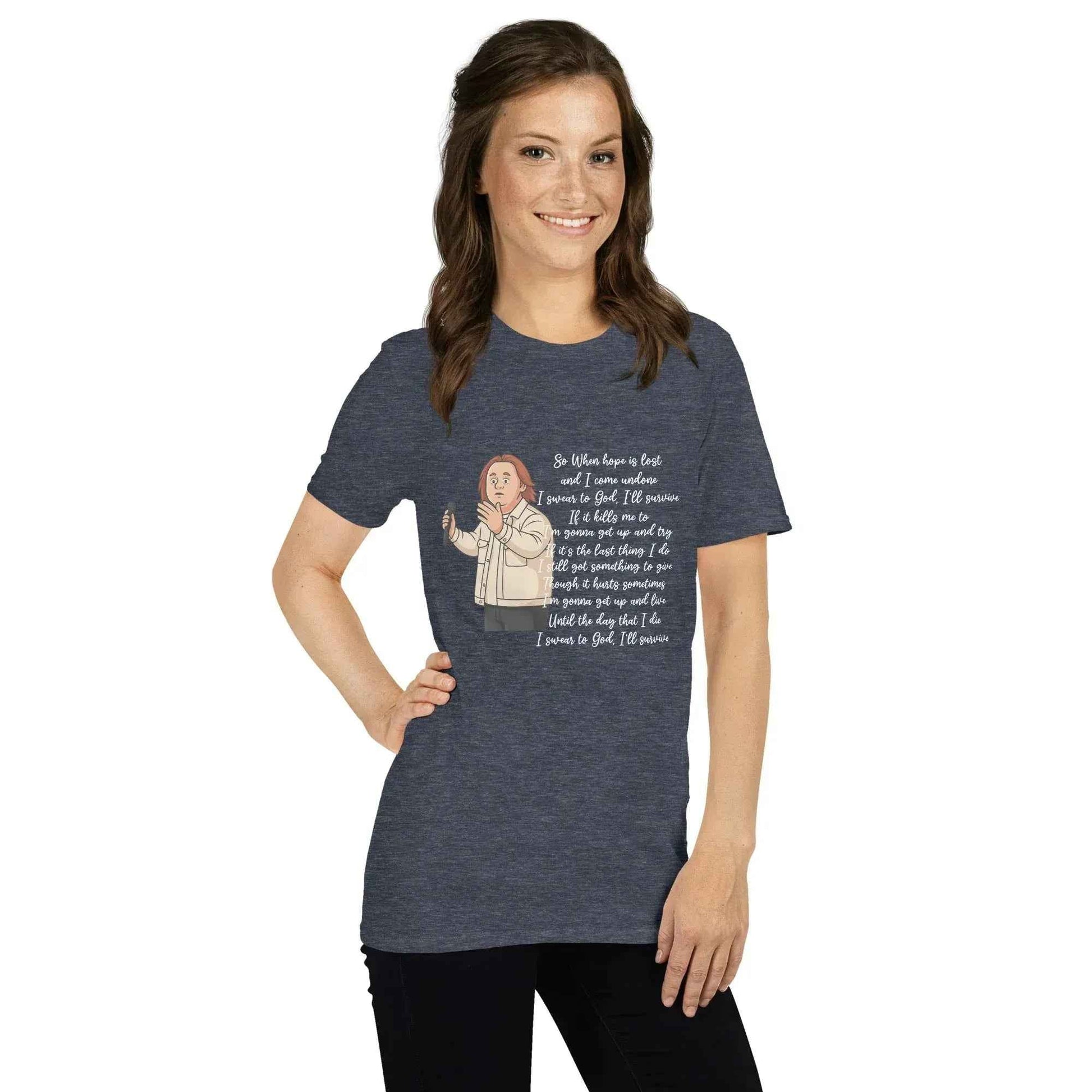 Lewis Capaldi Survive Lyrics T-Shirt – Unisex Cotton Blend alcyone213k