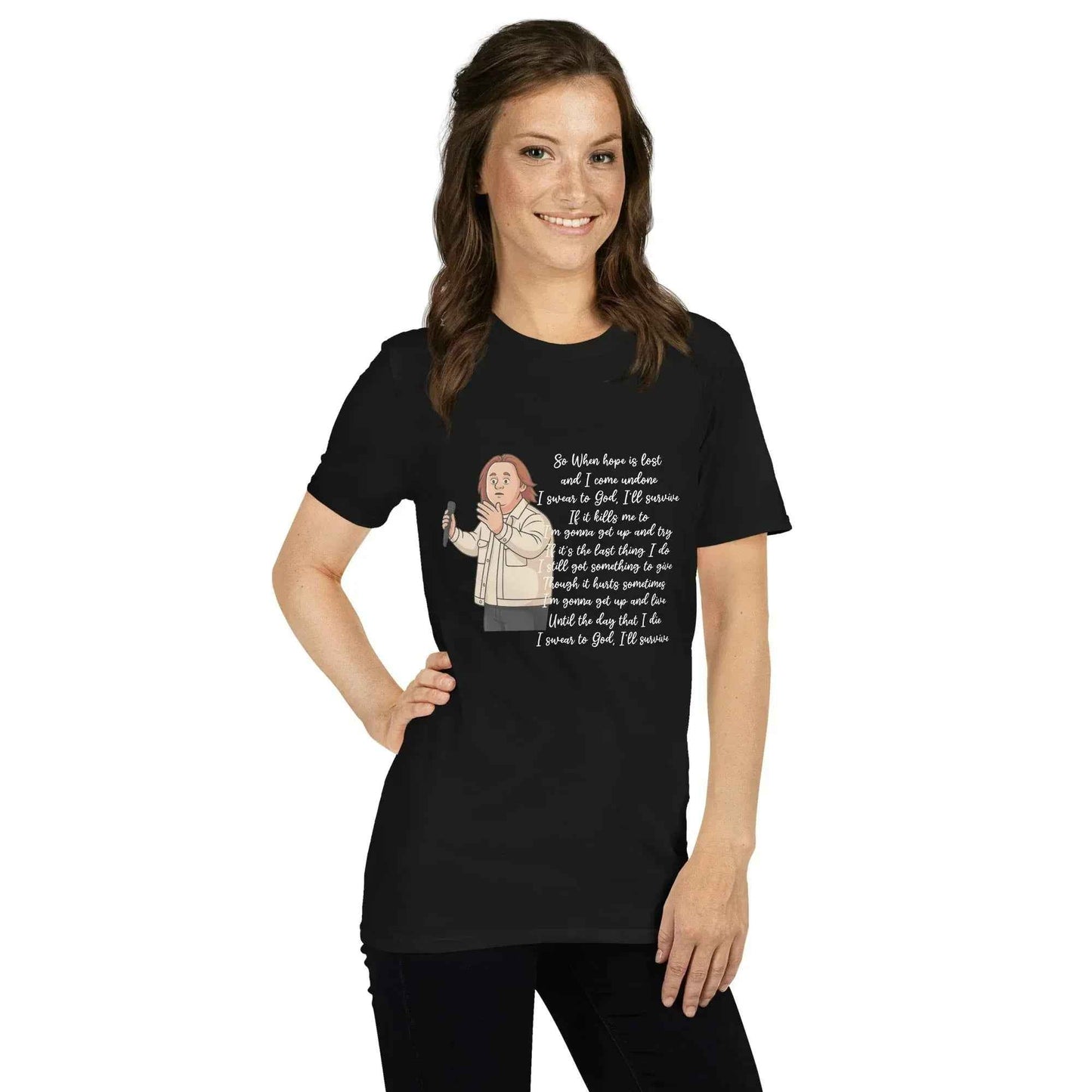 Lewis Capaldi Survive Lyrics T-Shirt – Unisex Cotton Blend alcyone213k