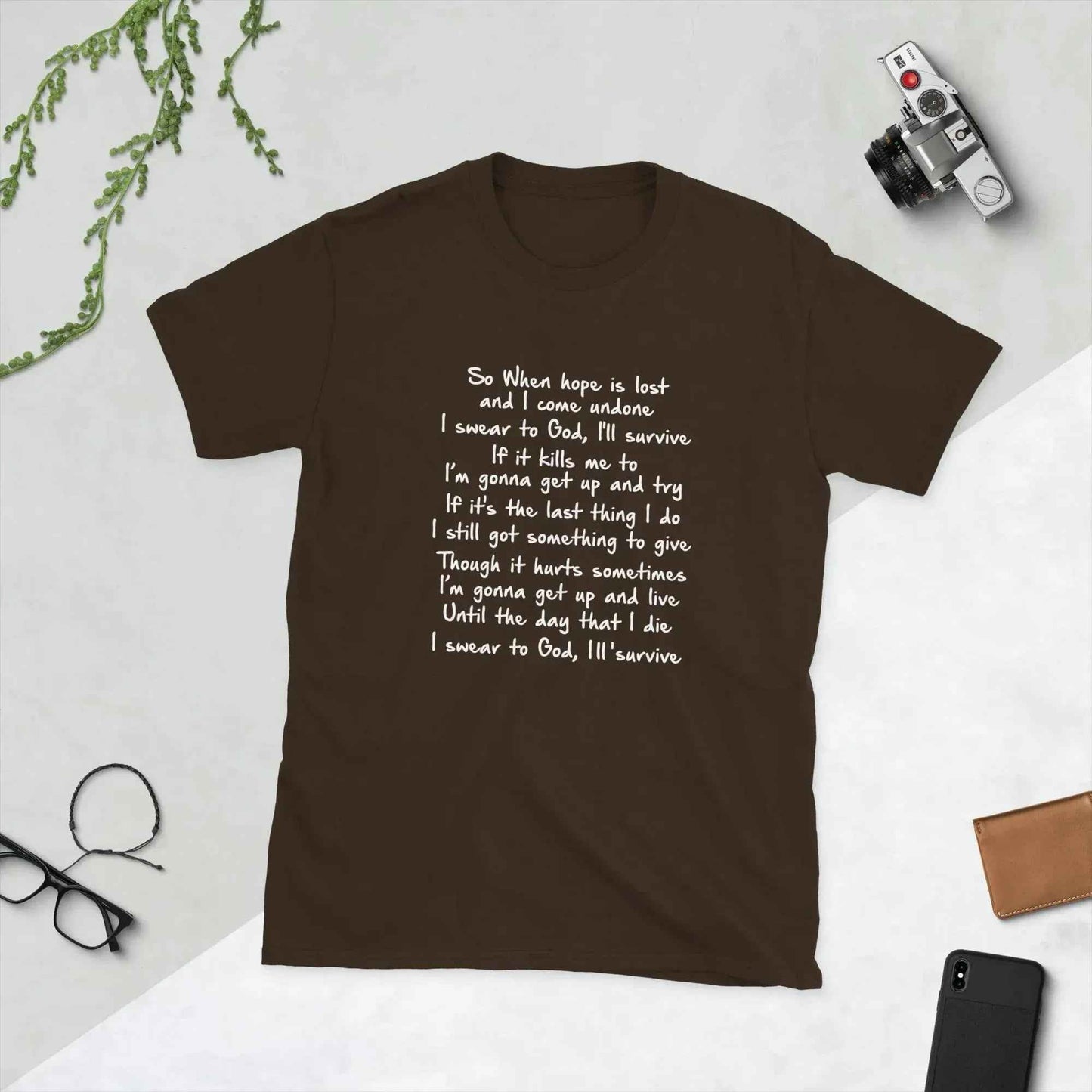 Lewis Capaldi Survive Lyrics T-Shirt | Unisex Cotton Music Apparel alcyone213k