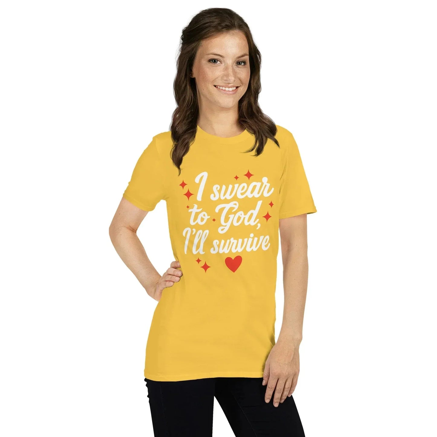 Lewis Capaldi Survive Lyrics T-Shirt | Unisex Cotton Graphic Tee alcyone213k
