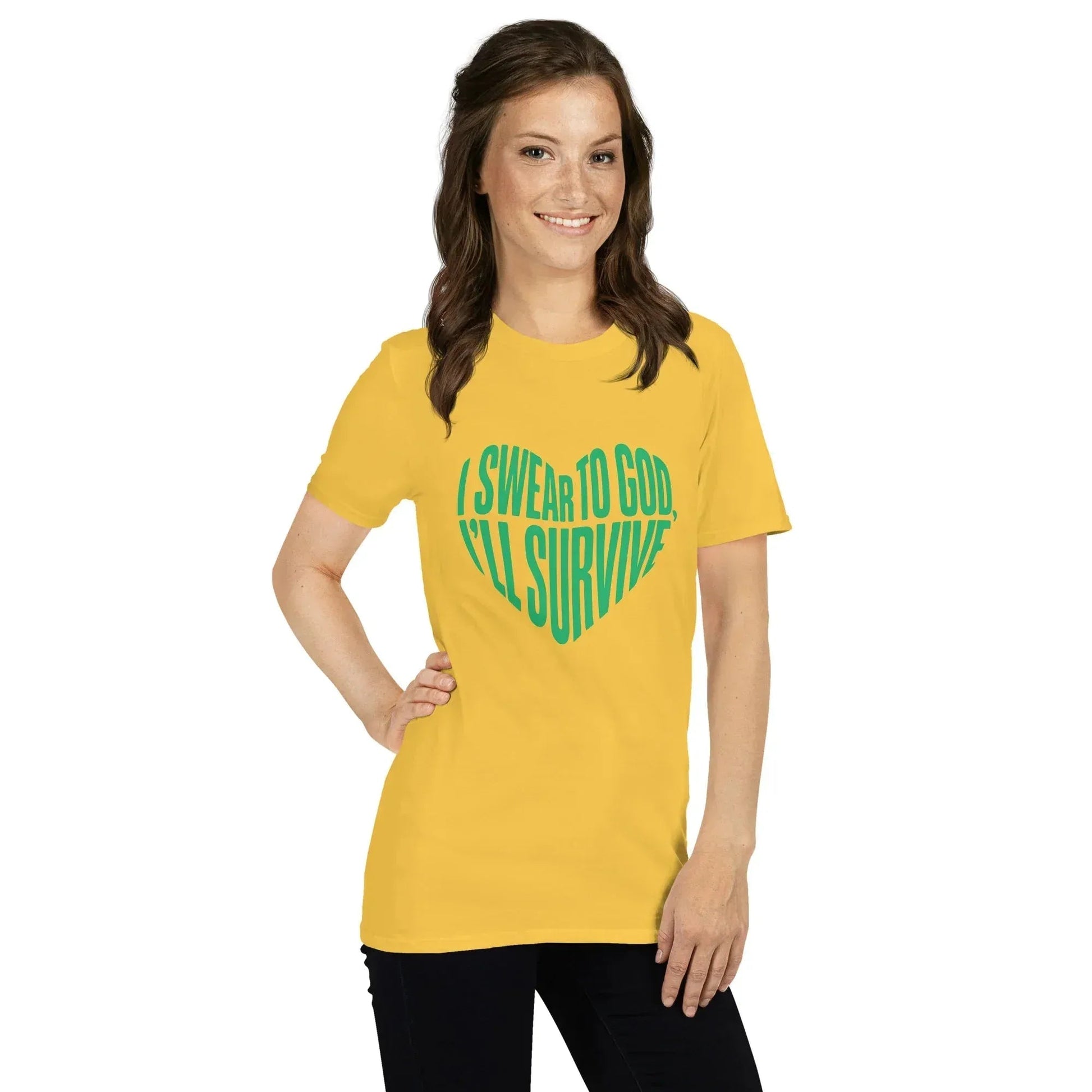 Lewis Capaldi Survive Lyrics T-Shirt | Unisex Cotton Graphic Tee alcyone213k