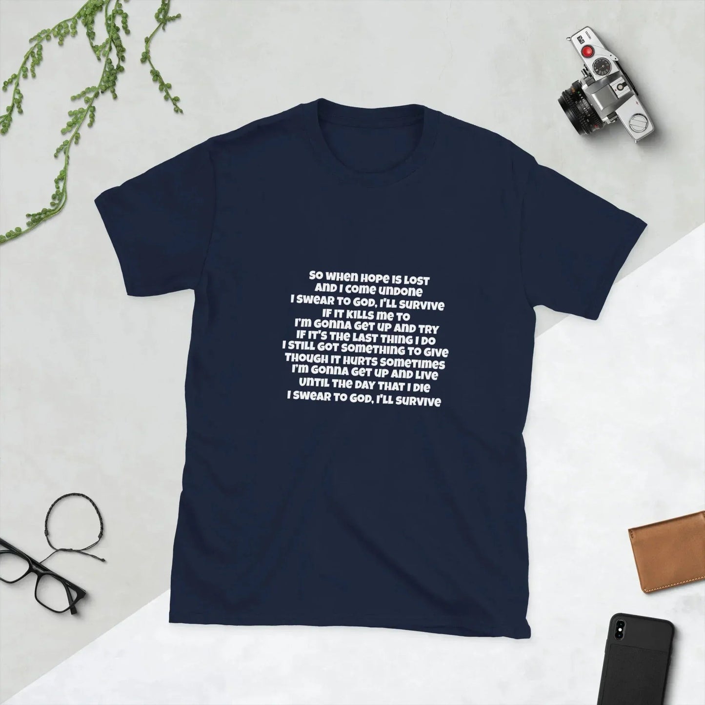 Lewis Capaldi Survive Lyrics T-Shirt | Unisex Cotton Music Apparel alcyone213k