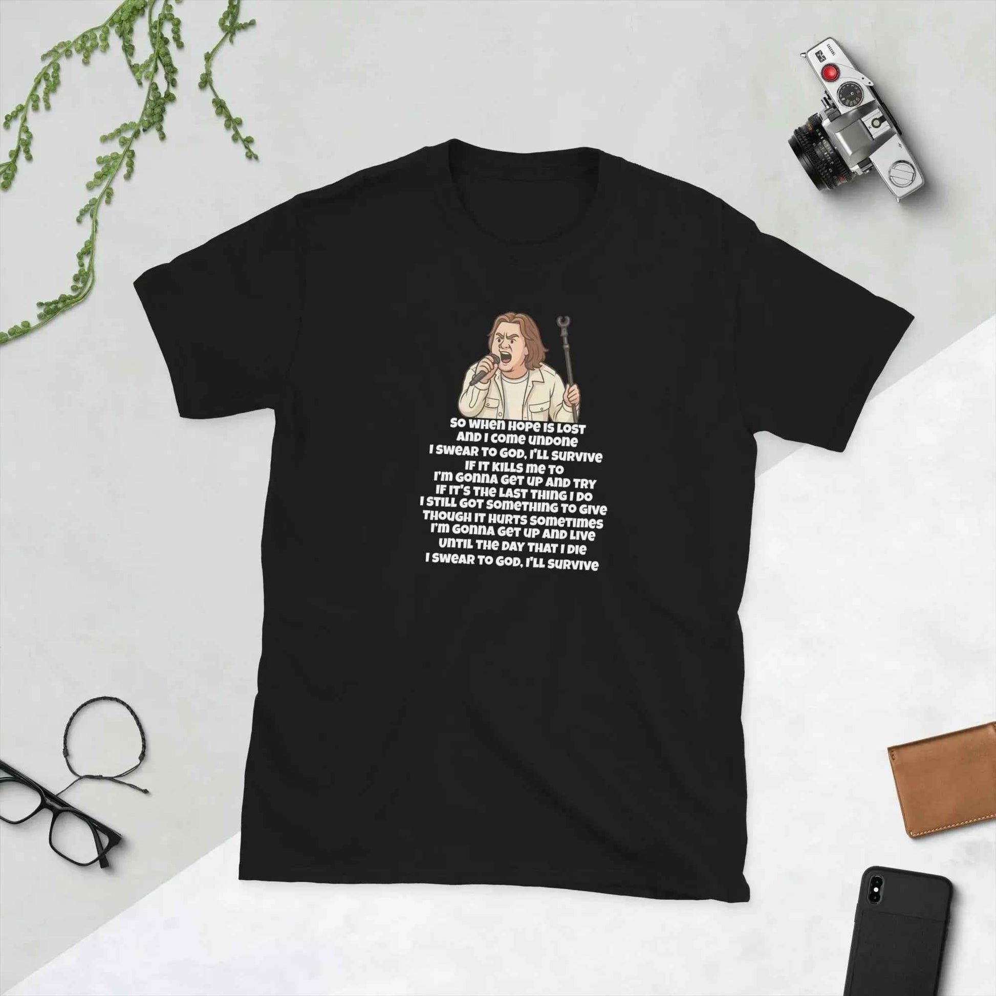Lewis Capaldi Survive Lyrics T-Shirt | Unisex Cotton Blend Music Tee alcyone213k
