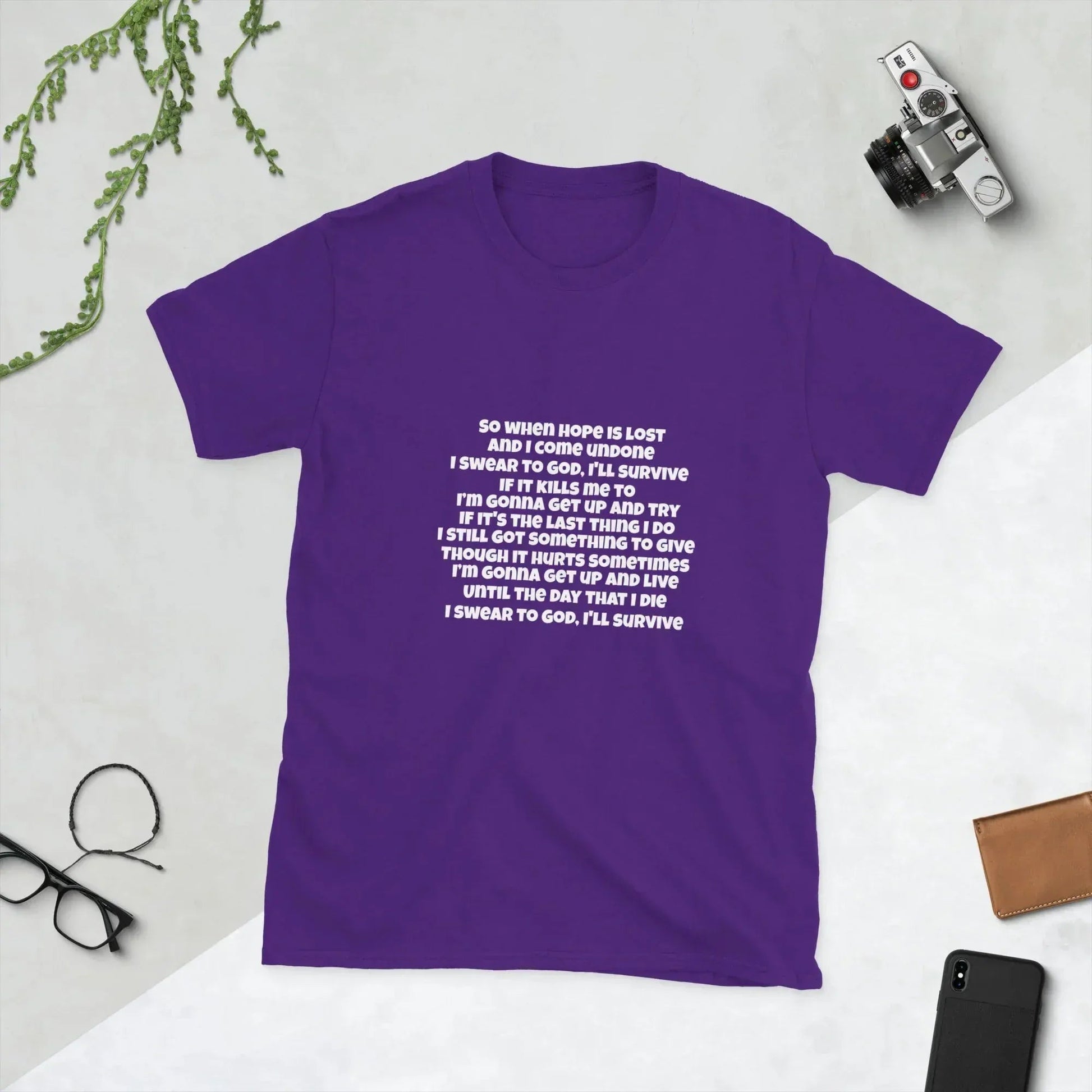 Lewis Capaldi Survive Lyrics T-Shirt | Unisex Cotton Music Apparel alcyone213k