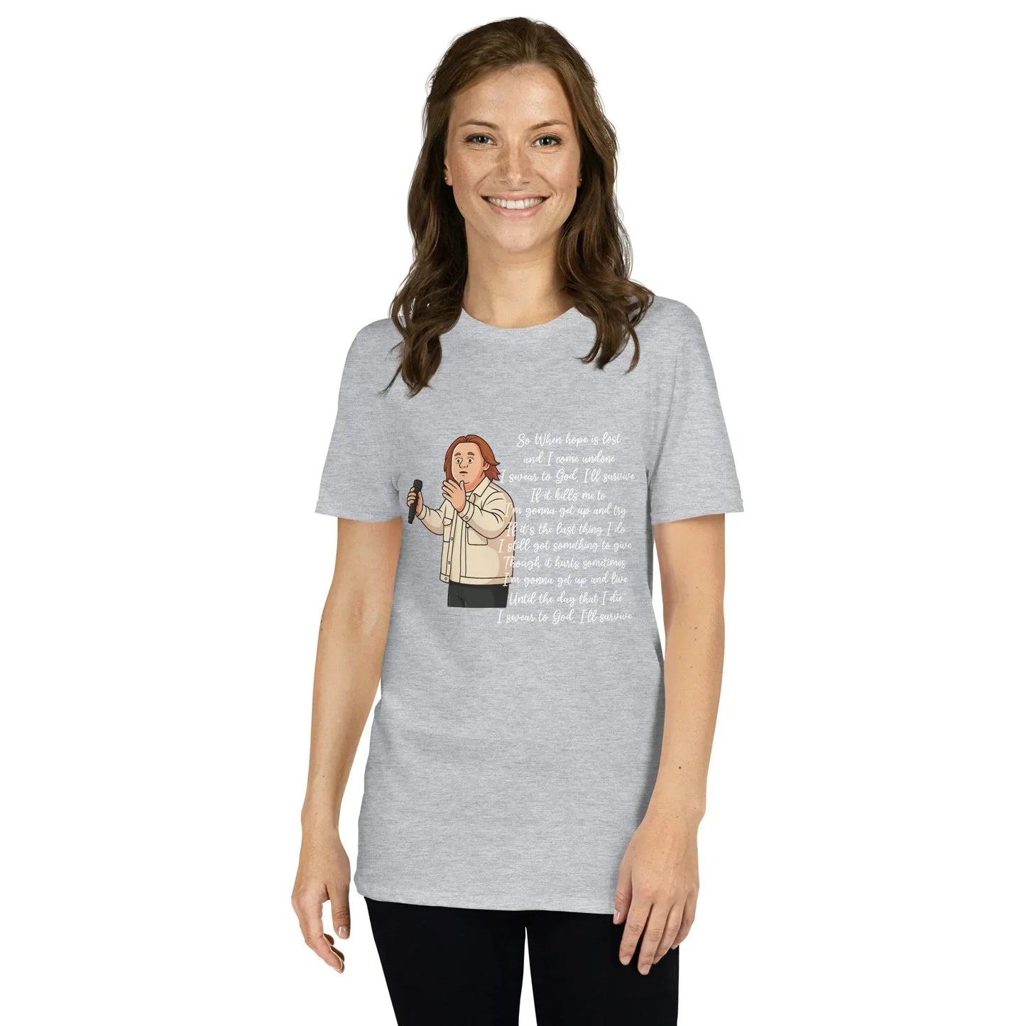 Lewis Capaldi Survive Lyrics T-Shirt – Unisex Cotton Blend alcyone213k