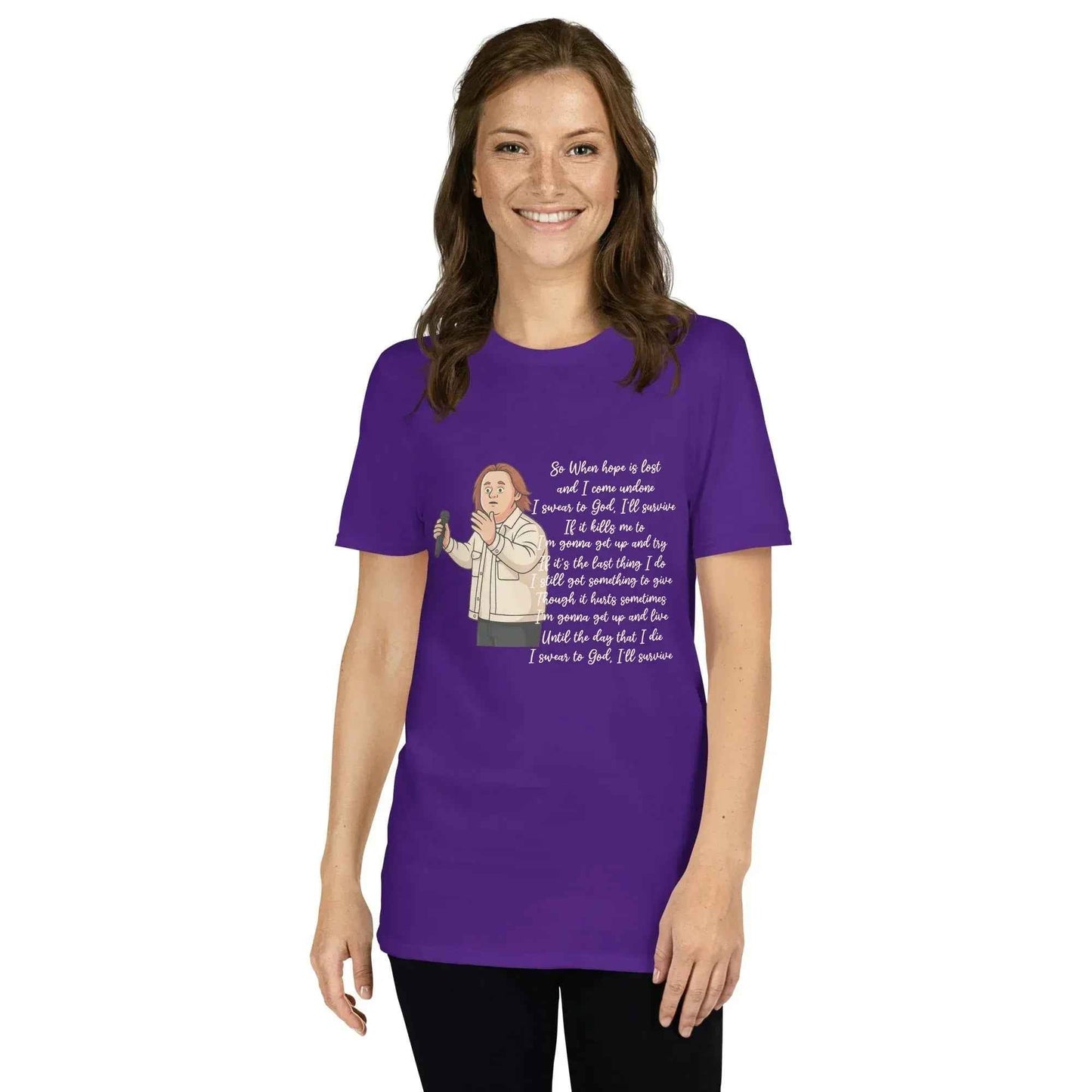 Lewis Capaldi Survive Lyrics T-Shirt – Unisex Cotton Blend alcyone213k