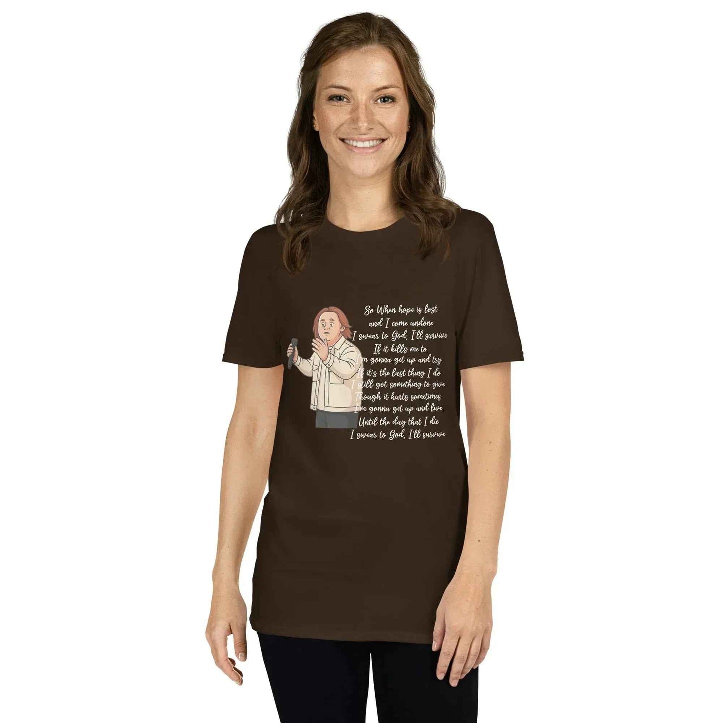 Lewis Capaldi Survive Lyrics T-Shirt – Unisex Cotton Blend alcyone213k