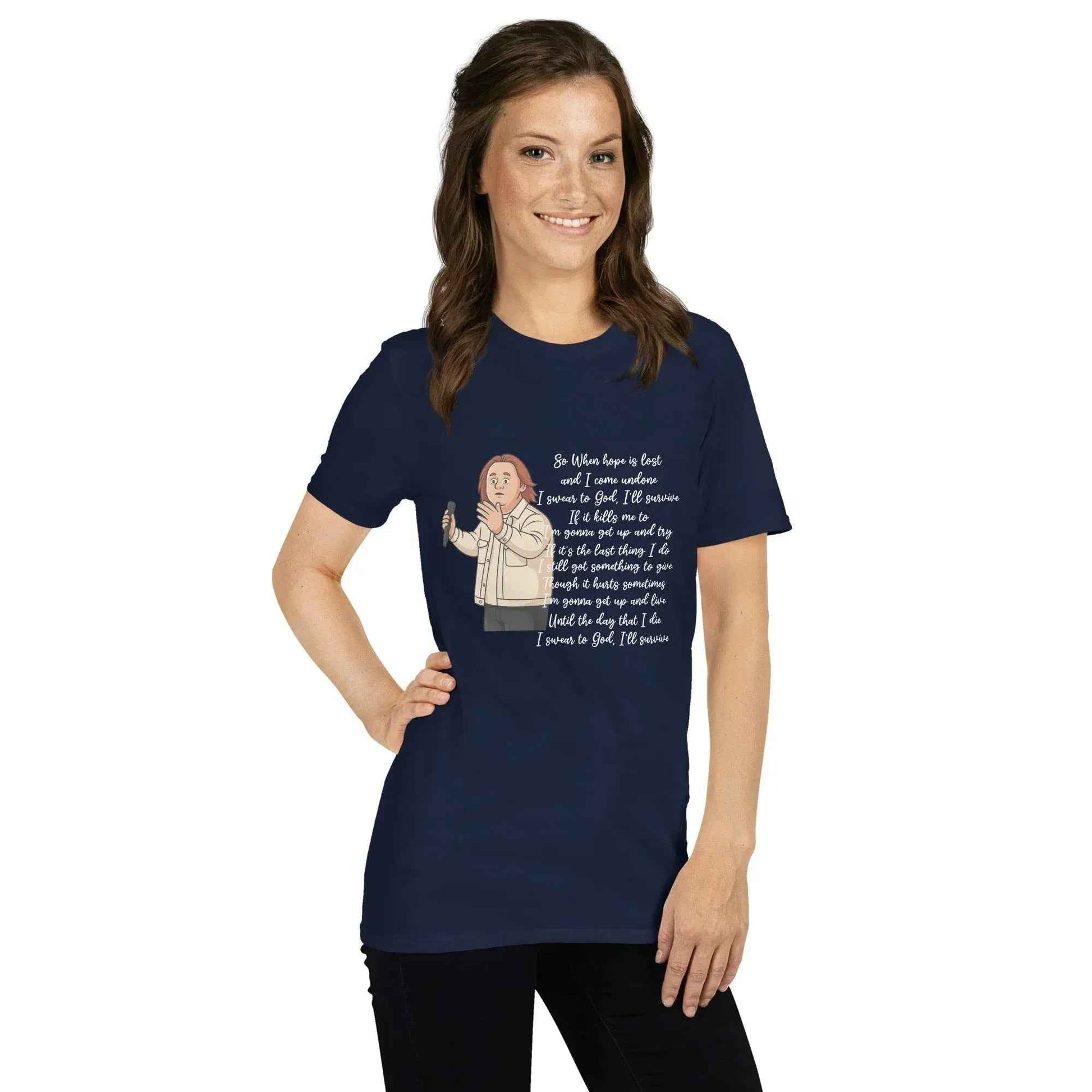 Lewis Capaldi Survive Lyrics T-Shirt – Unisex Cotton Blend alcyone213k