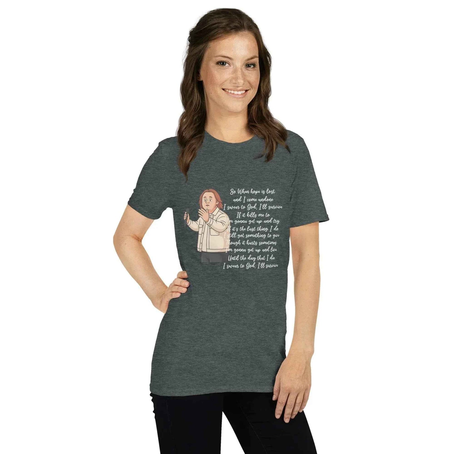 Lewis Capaldi Survive Lyrics T-Shirt – Unisex Cotton Blend alcyone213k