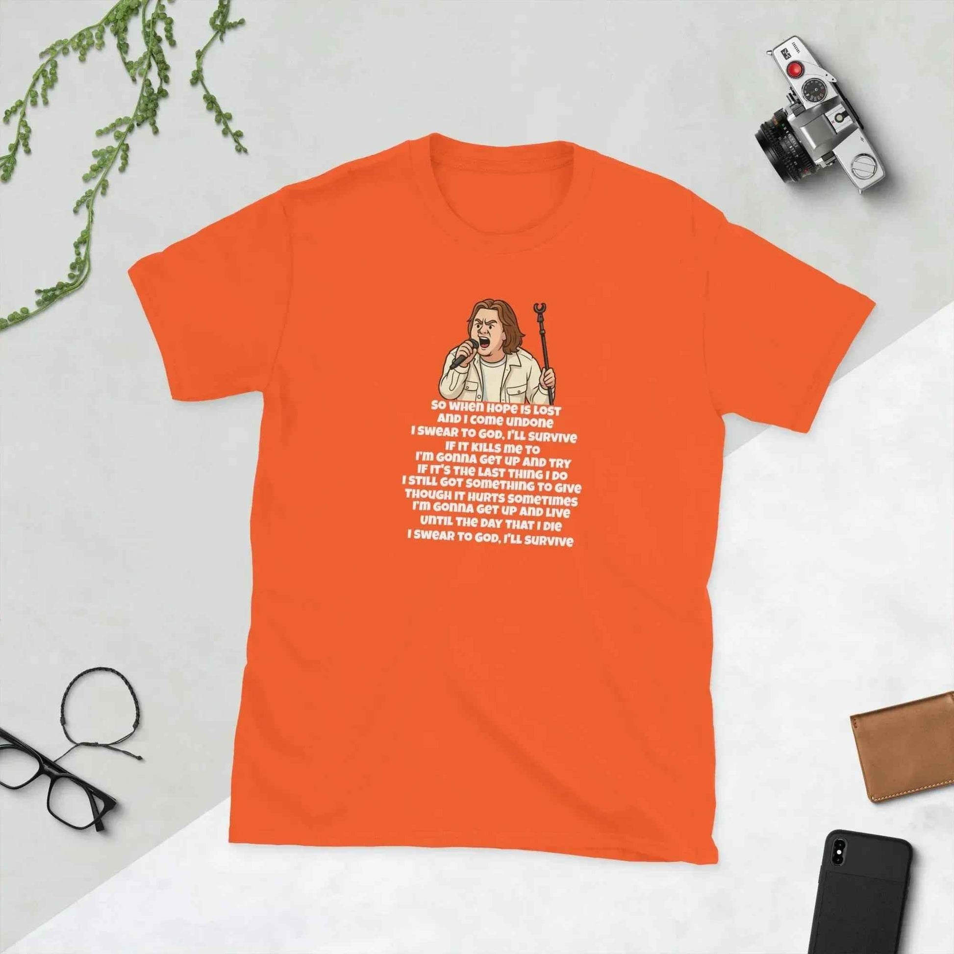 Lewis Capaldi Survive Lyrics T-Shirt | Unisex Cotton Blend Music Tee alcyone213k
