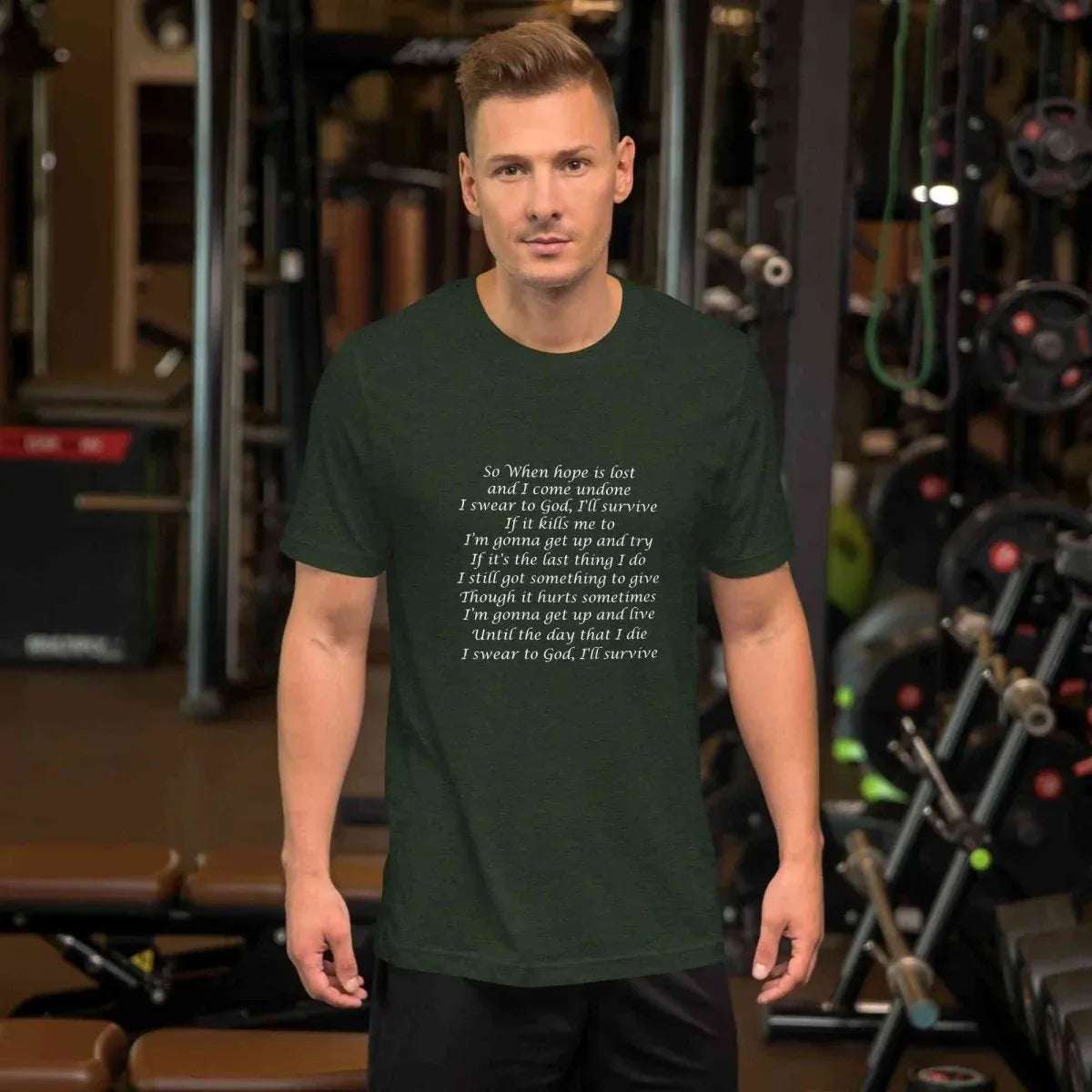 Lewis Capaldi Survive Lyrics T-Shirt – Unisex Cotton Music Apparel alcyone213k