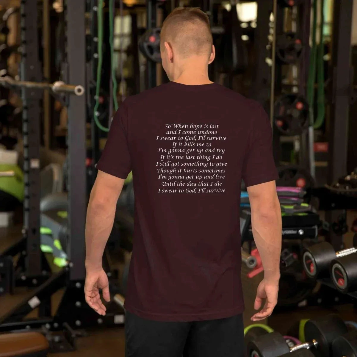 Lewis Capaldi Survive Lyrics T-Shirt – Unisex Cotton Music Apparel alcyone213k