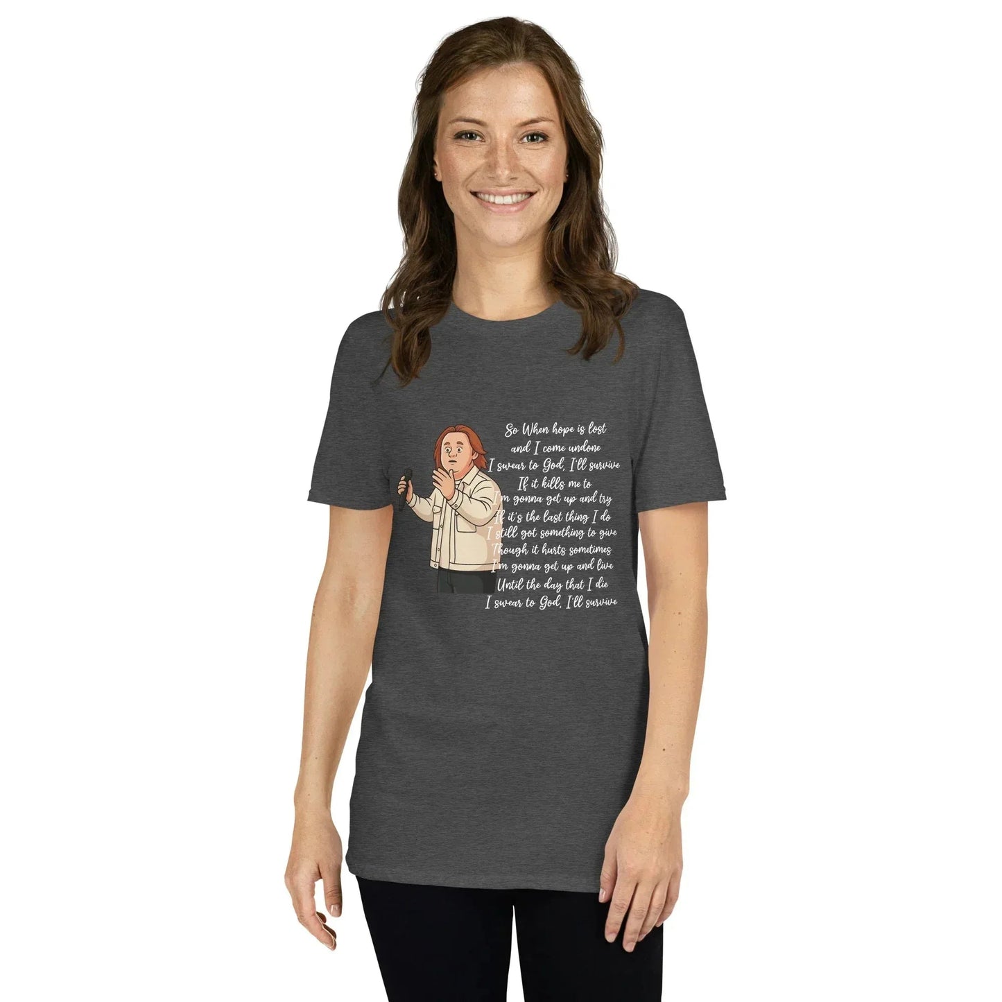Lewis Capaldi Survive Lyrics T-Shirt – Unisex Cotton Blend alcyone213k