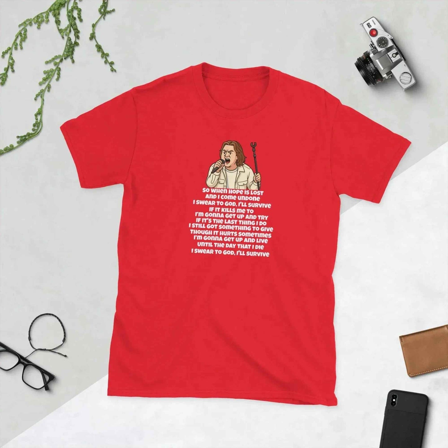 Lewis Capaldi Survive Lyrics T-Shirt | Unisex Cotton Blend Music Tee alcyone213k