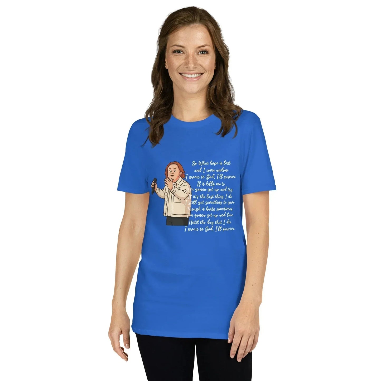 Lewis Capaldi Survive Lyrics T-Shirt – Unisex Cotton Blend alcyone213k