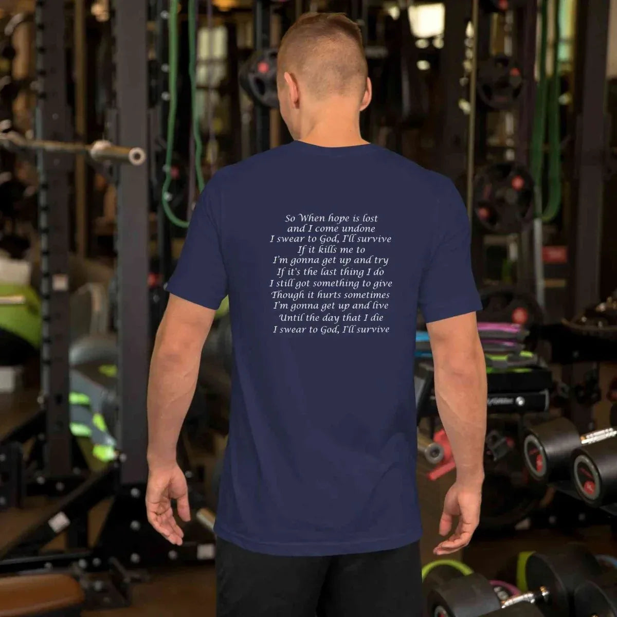 Lewis Capaldi Survive Lyrics T-Shirt – Unisex Cotton Music Apparel alcyone213k