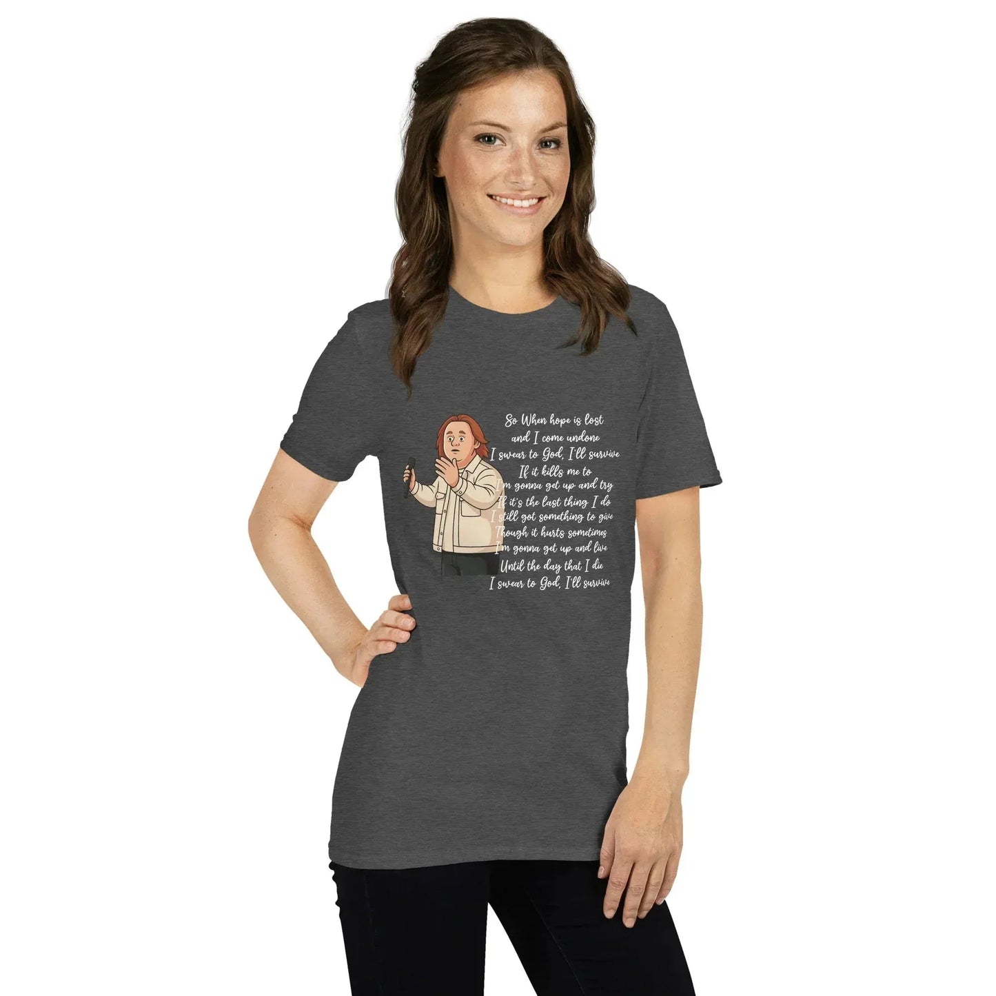 Lewis Capaldi Survive Lyrics T-Shirt – Unisex Cotton Blend alcyone213k