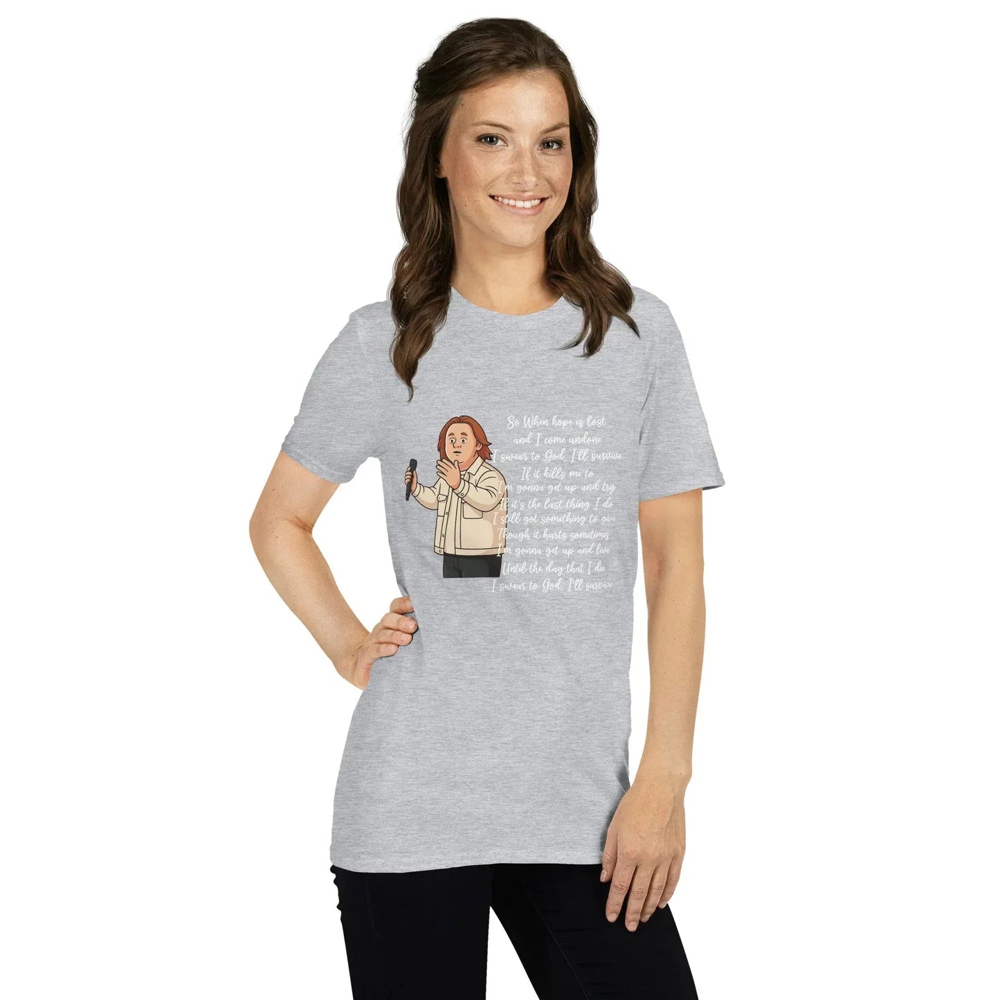 Lewis Capaldi Survive Lyrics T-Shirt – Unisex Cotton Blend alcyone213k