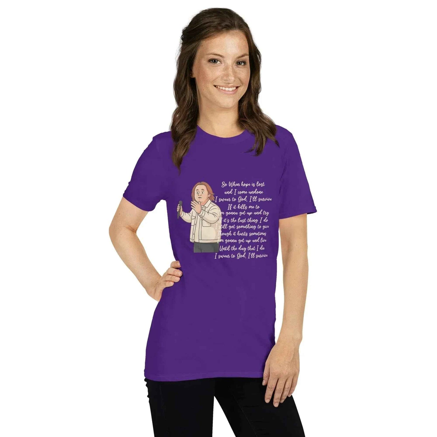 Lewis Capaldi Survive Lyrics T-Shirt – Unisex Cotton Blend alcyone213k