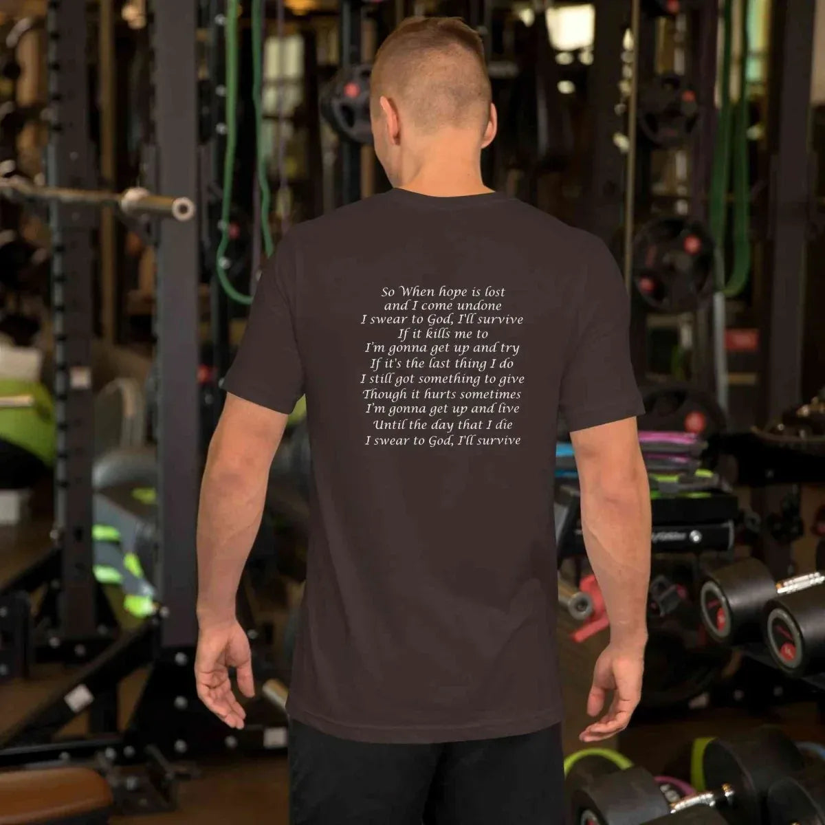 Lewis Capaldi Survive Lyrics T-Shirt – Unisex Cotton Music Apparel alcyone213k