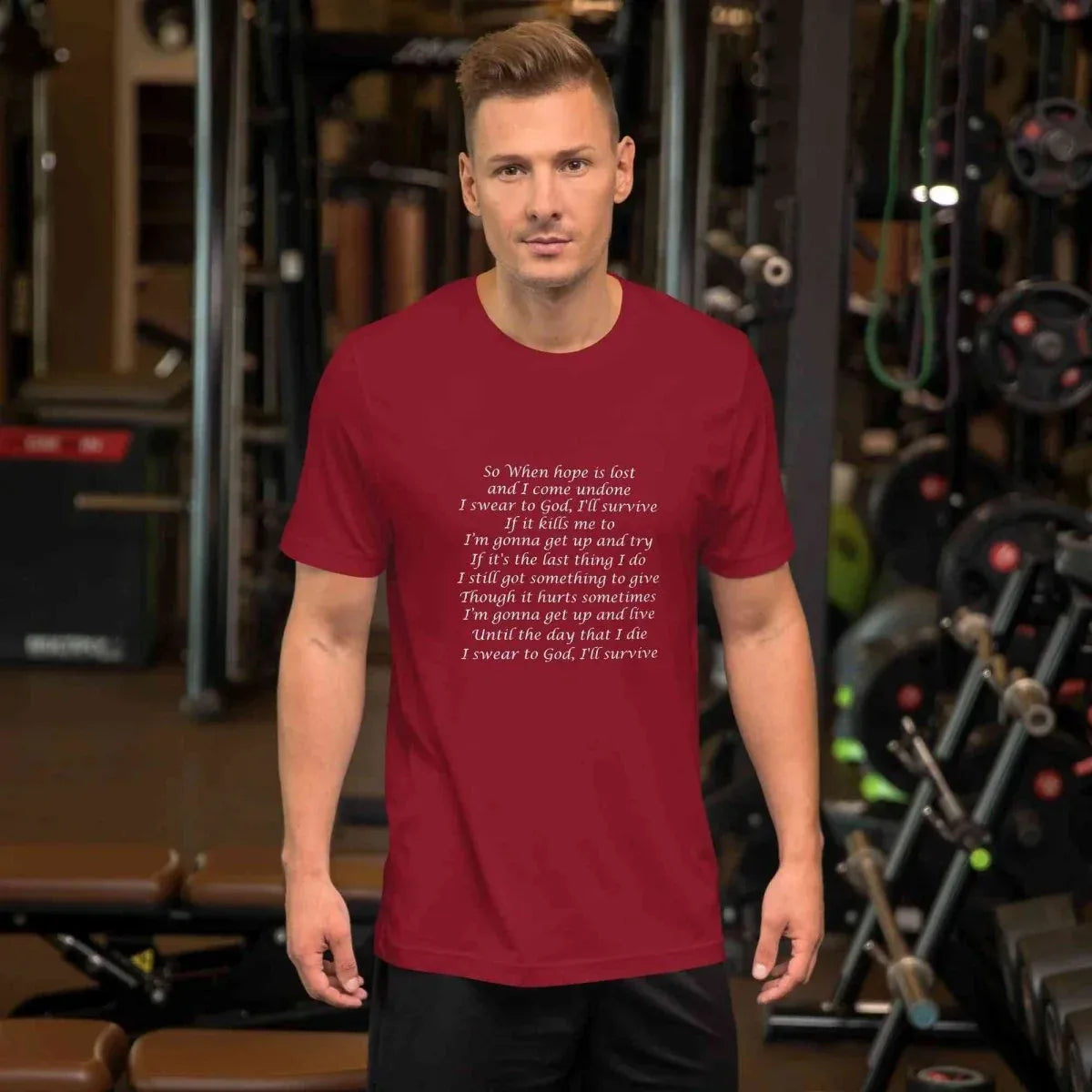 Lewis Capaldi Survive Lyrics T-Shirt – Unisex Cotton Music Apparel alcyone213k